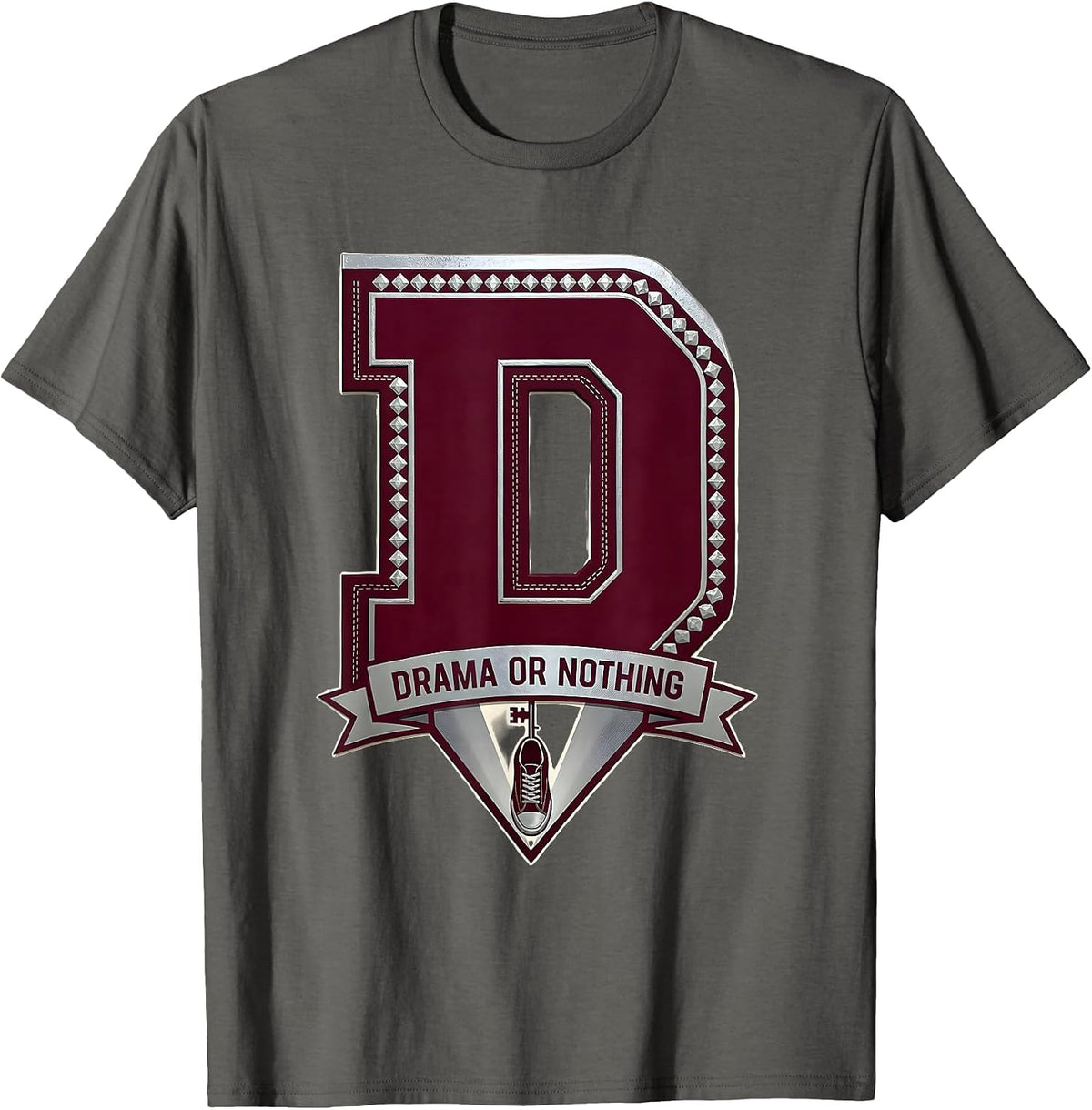 Drama Or Nothing Funny Drama Club Back to School T-Shirt - Asphalt Grey