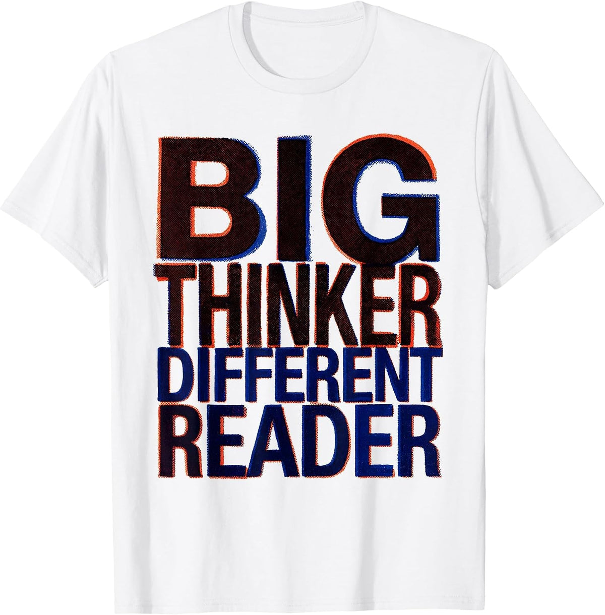 Men's Big Thinker Different Reader Dyslexia Awareness T-Shirt - White