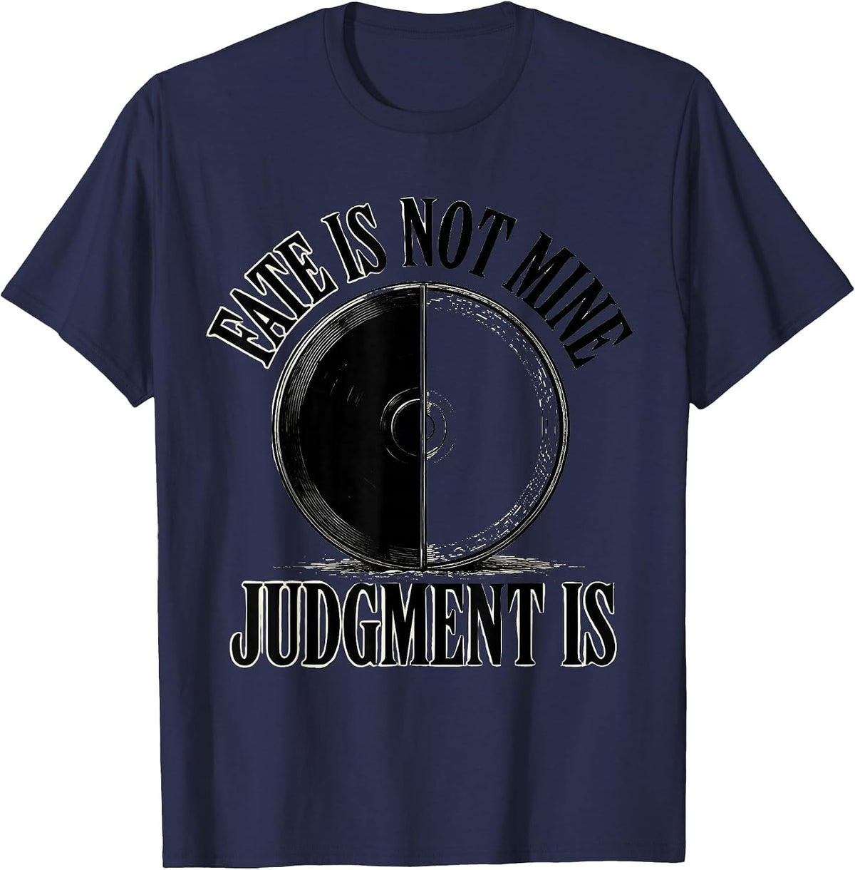 Fate Is Not Mine Judgment Is Stoic Philosophy Marcus T-Shirt - Navy Blue