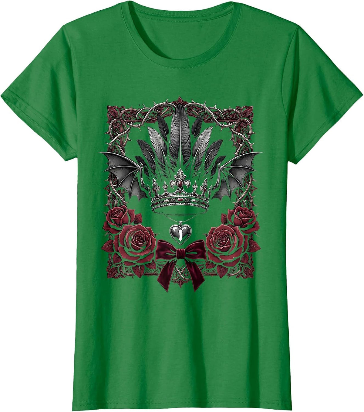 Showgirl Shadow on Brick Backstage Wall T-Shirt - Kelly Green