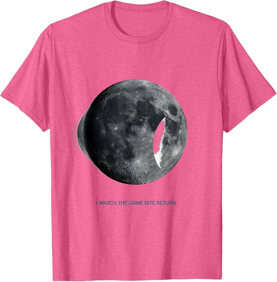 I Watch The Same Bite Return Editorial Conceptual Astronomy T-Shirt - Pink Heather