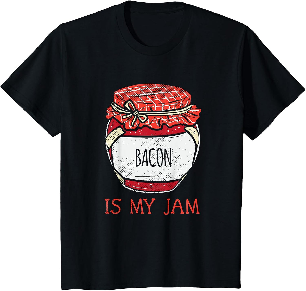 Cute Bacon Lover Saying T-Shirt - Black
