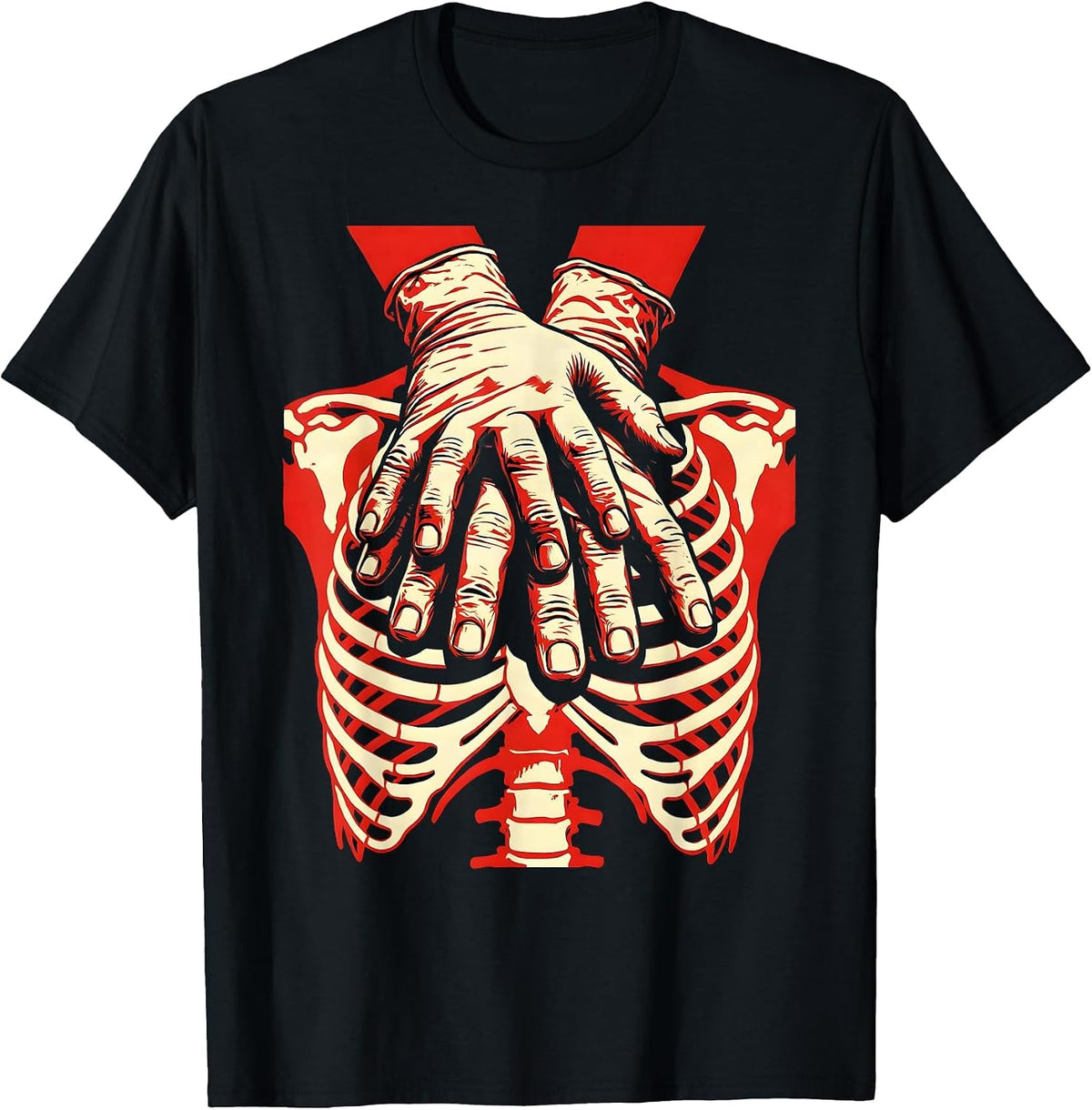 Men's EMT CPR Rescue Graphic Design Gift T-Shirt - Black