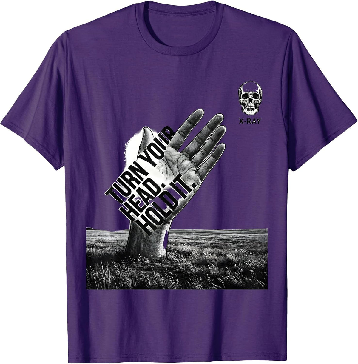 Turn Your Head. Hold It. X-Ray Radiology Tech Humor T-Shirt - Purple