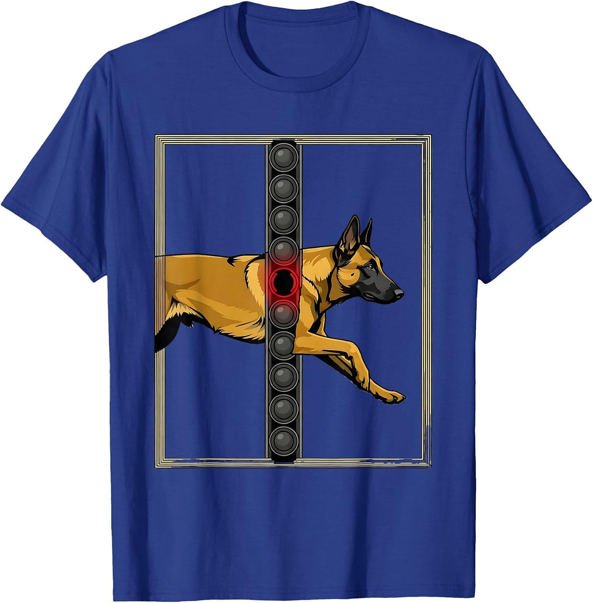 Belgian Malinois Dog Breed Pride Editorial Concept T-Shirt - Royal Blue