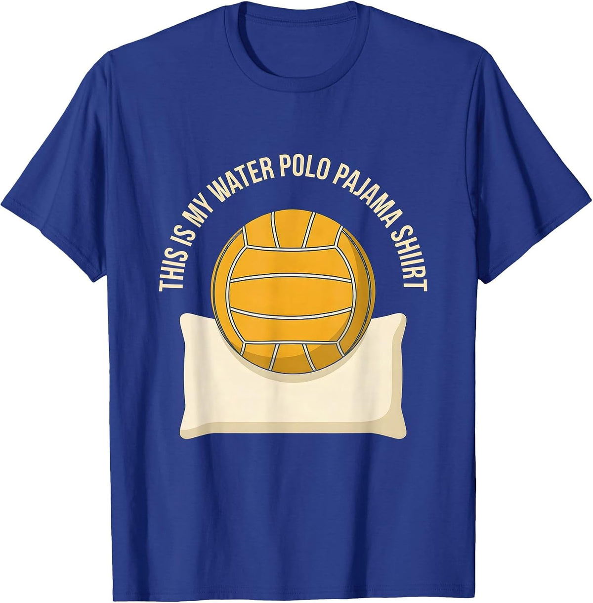 This Is My Water Polo Pajama Shirt Youth Sport Gift T-Shirt - Royal Blue
