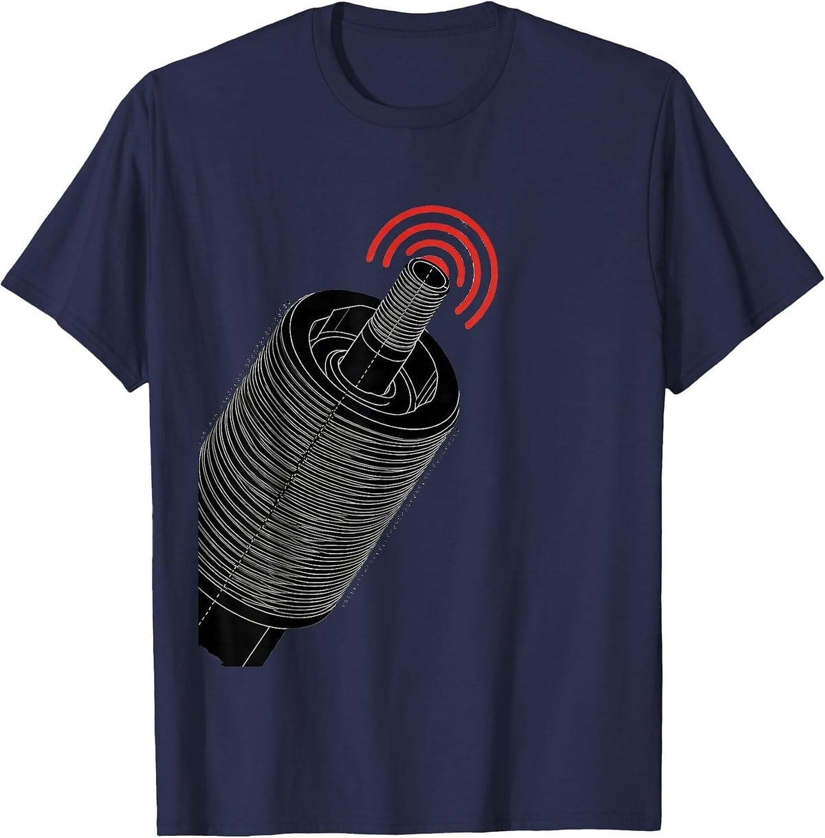 Men's Precision Pipe Threader Die Swiss International Plumber T-Shirt - Navy Blue