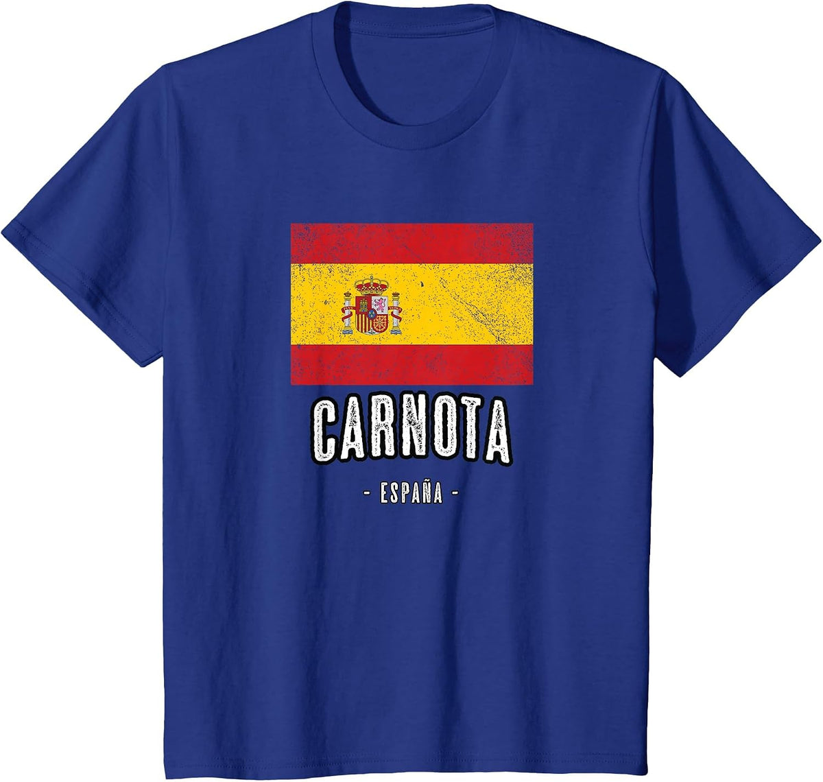 Carnota Spain | ES Flag City - Bandera - T-Shirt - Royal Blue