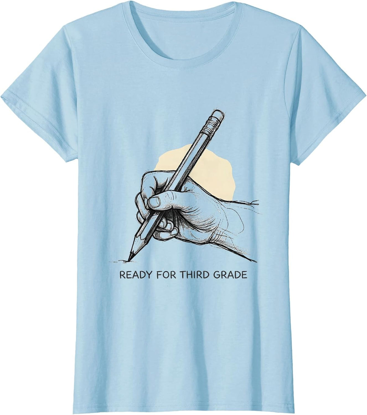 Women's Ready For Third Grade Cute Girl Back To School Teacher T-Shirt - Baby Blue