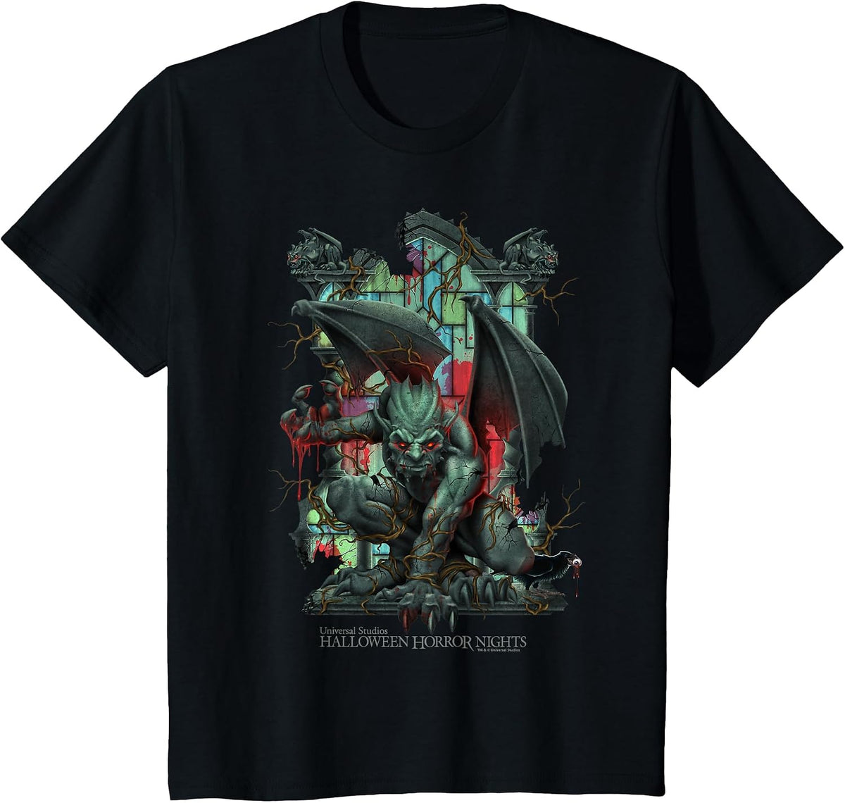 Halloween Horror Nights Gargoyle Guardian T-Shirt - Black