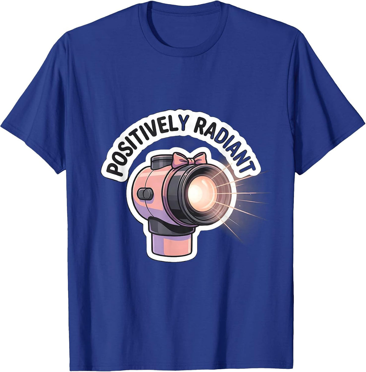 Positively Radiant Cute Radiology Tech Coquette Bow X-ray T-Shirt - Royal Blue