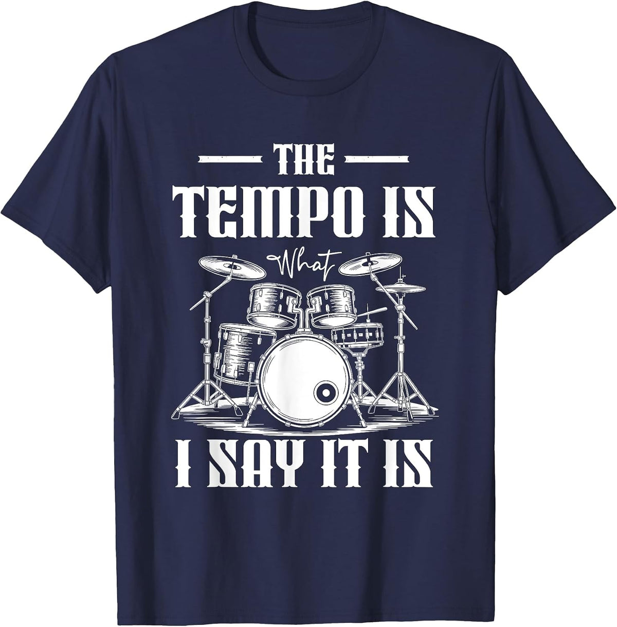 Music Instrument T-Shirt - Navy Blue