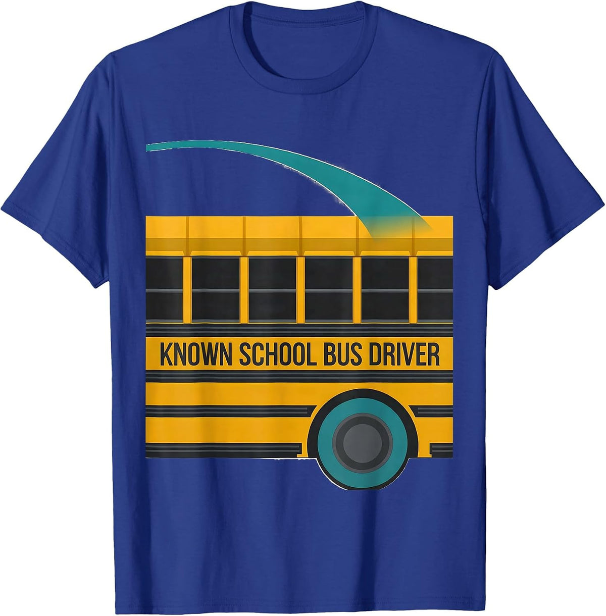 Known School Bus Driver Midcentury Modern Bus Driver T-Shirt - Royal Blue