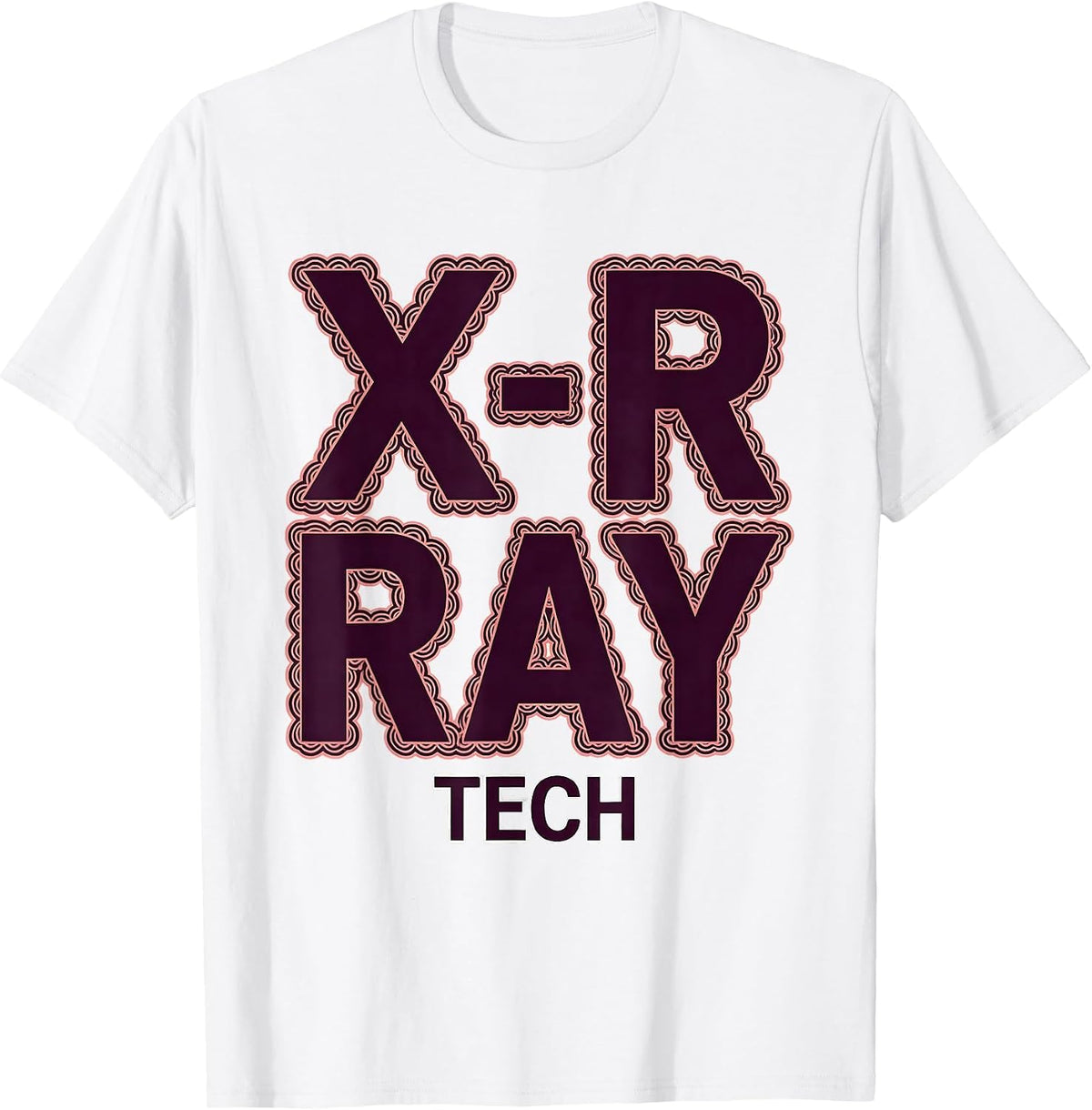 Men's X-RAY TECH Cute Radiology Tech Coquette Playful Pride T-Shirt - White