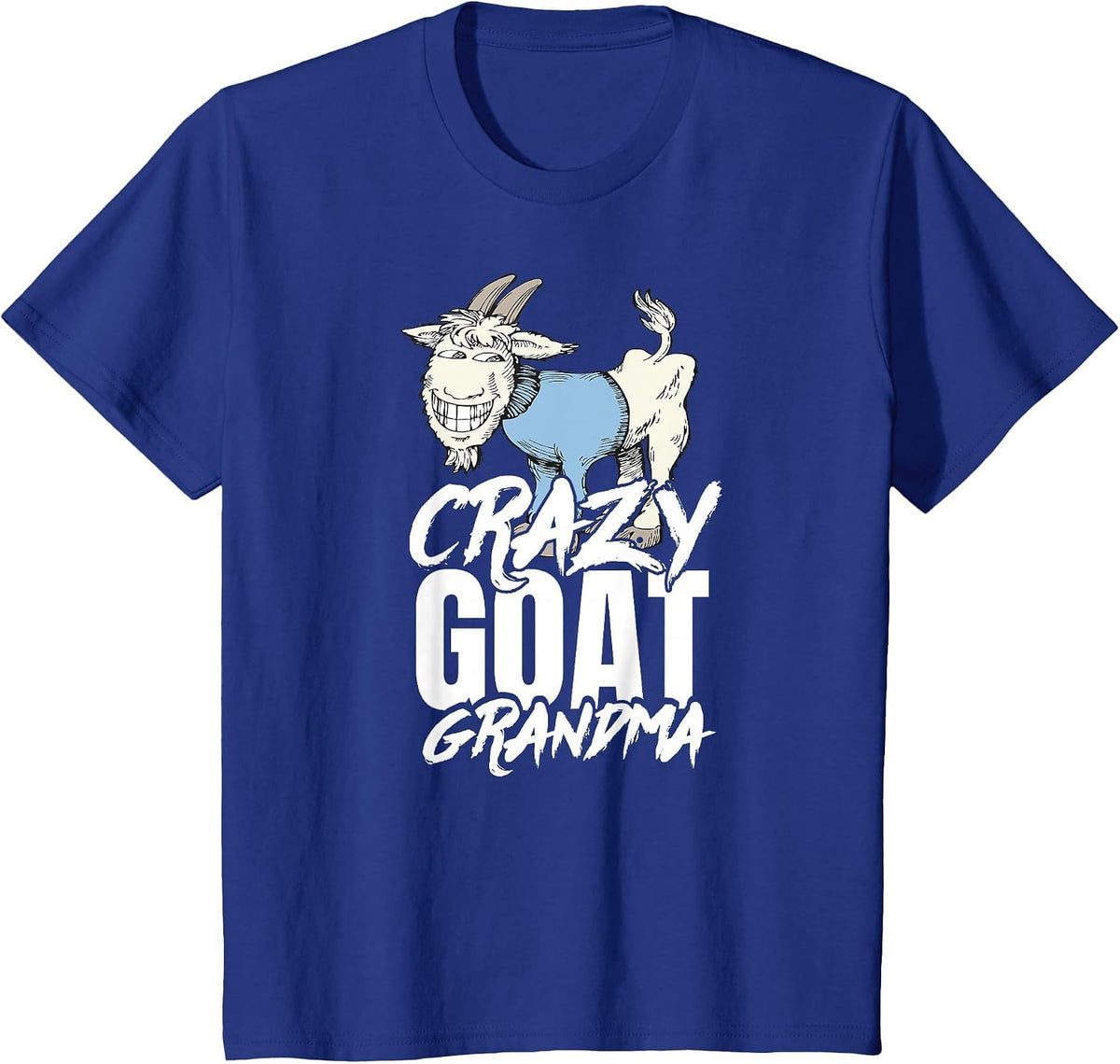 Goat Grandma T Shirt Funny Tee for Women Mom T-Shirt - Royal Blue