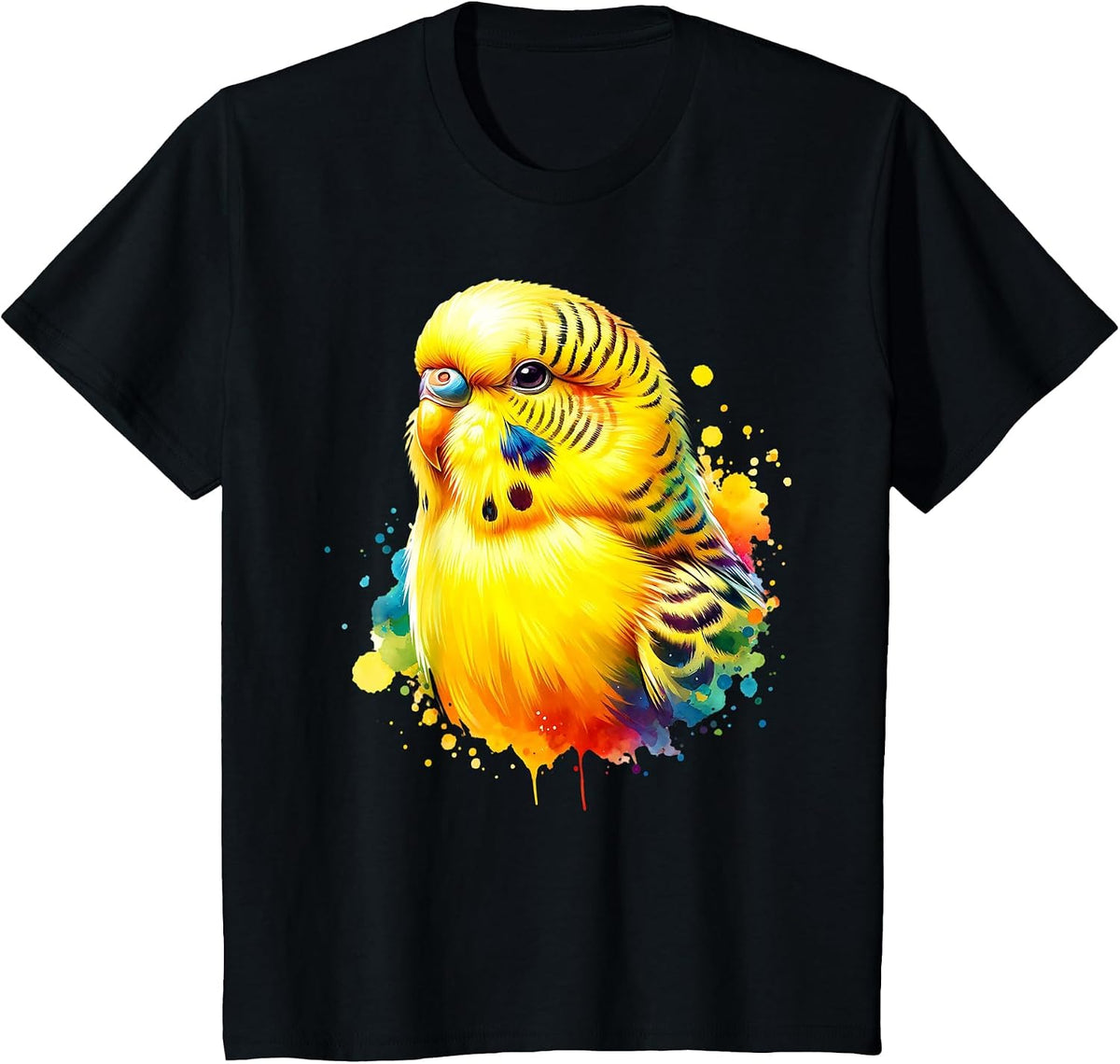Budgie Budgerigar Budgerigar T-Shirt - Black