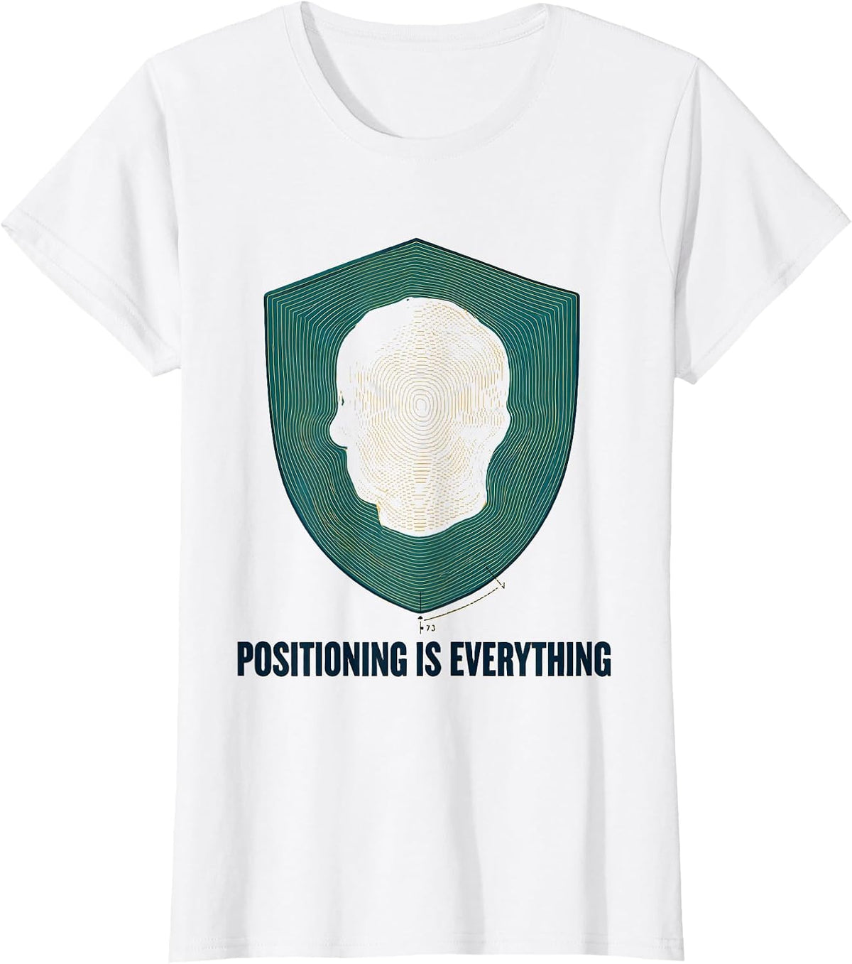 Positioning Is Everything Retro Rad Tech X-Ray Tech T-Shirt - White
