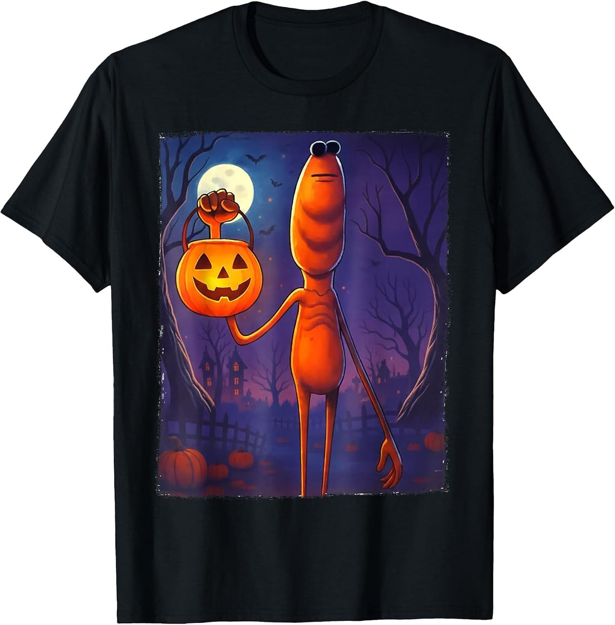 Marcus The Worm Halloween Custome T-Shirt - Black