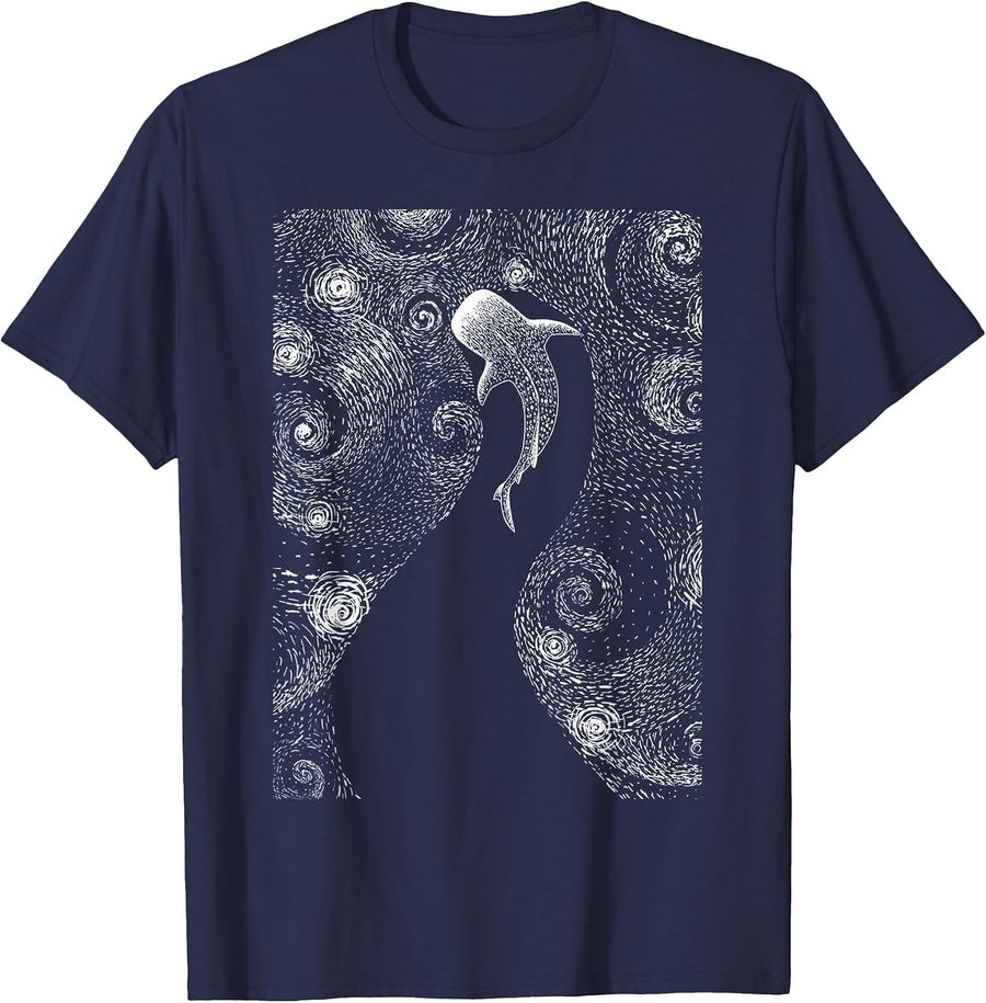 Diving with Whale Sharks Whale Shark T-Shirt - Navy Blue