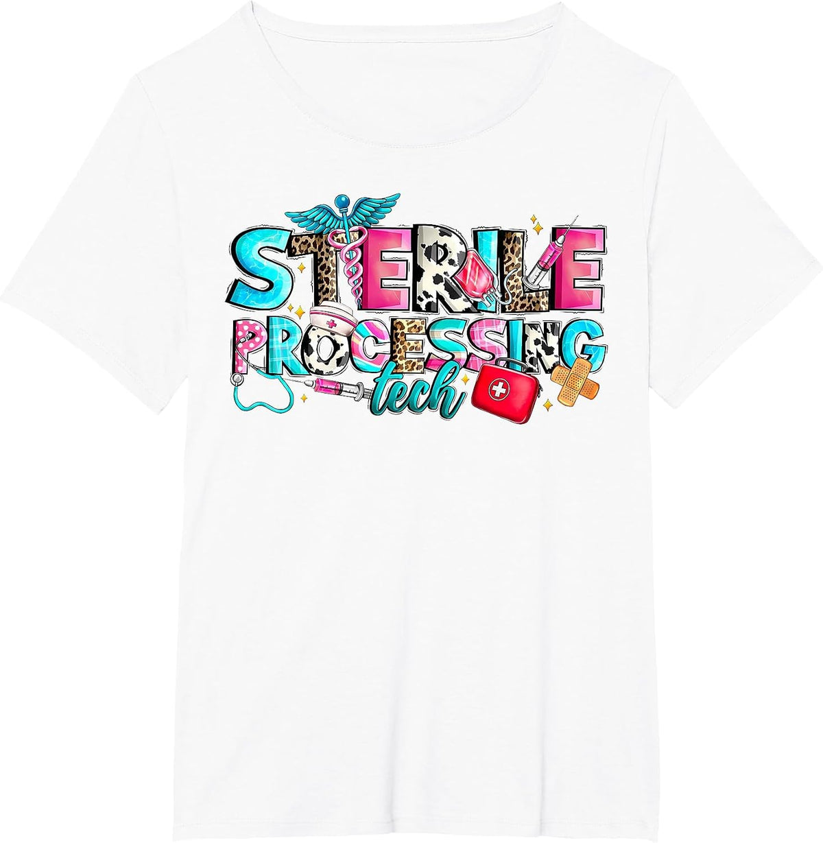 Sterile Processing Tech Western Nurse Sterile Processing T-Shirt - White