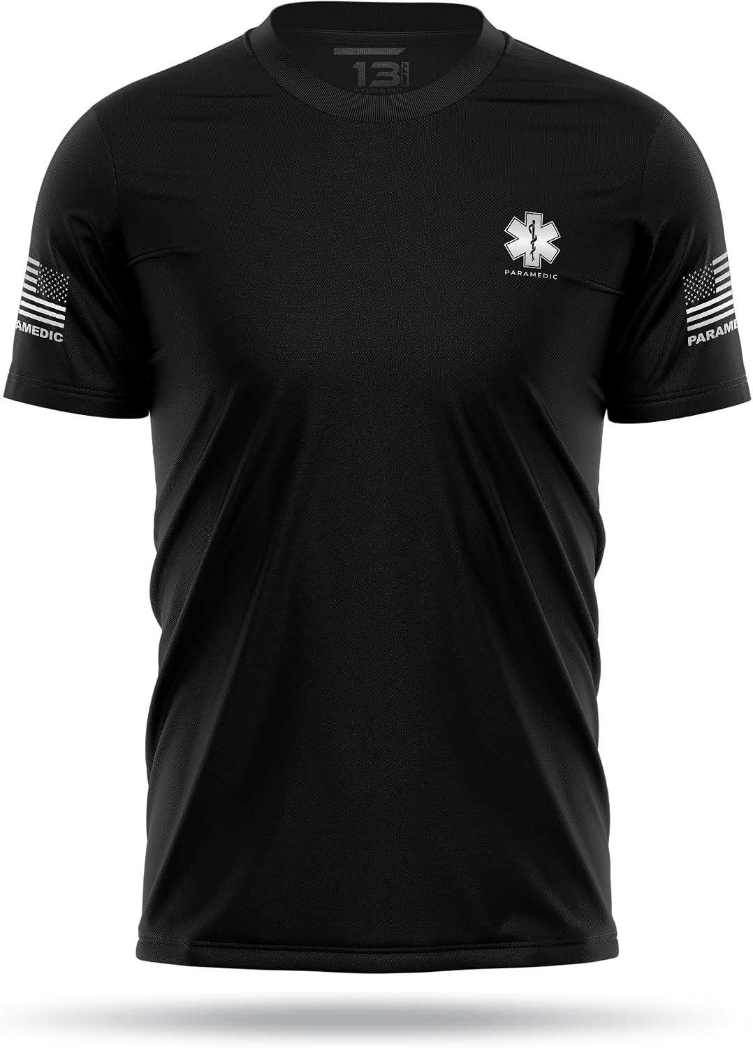 13Fifty Paramedic Training Reflective Utility Tee - Black & Reflective