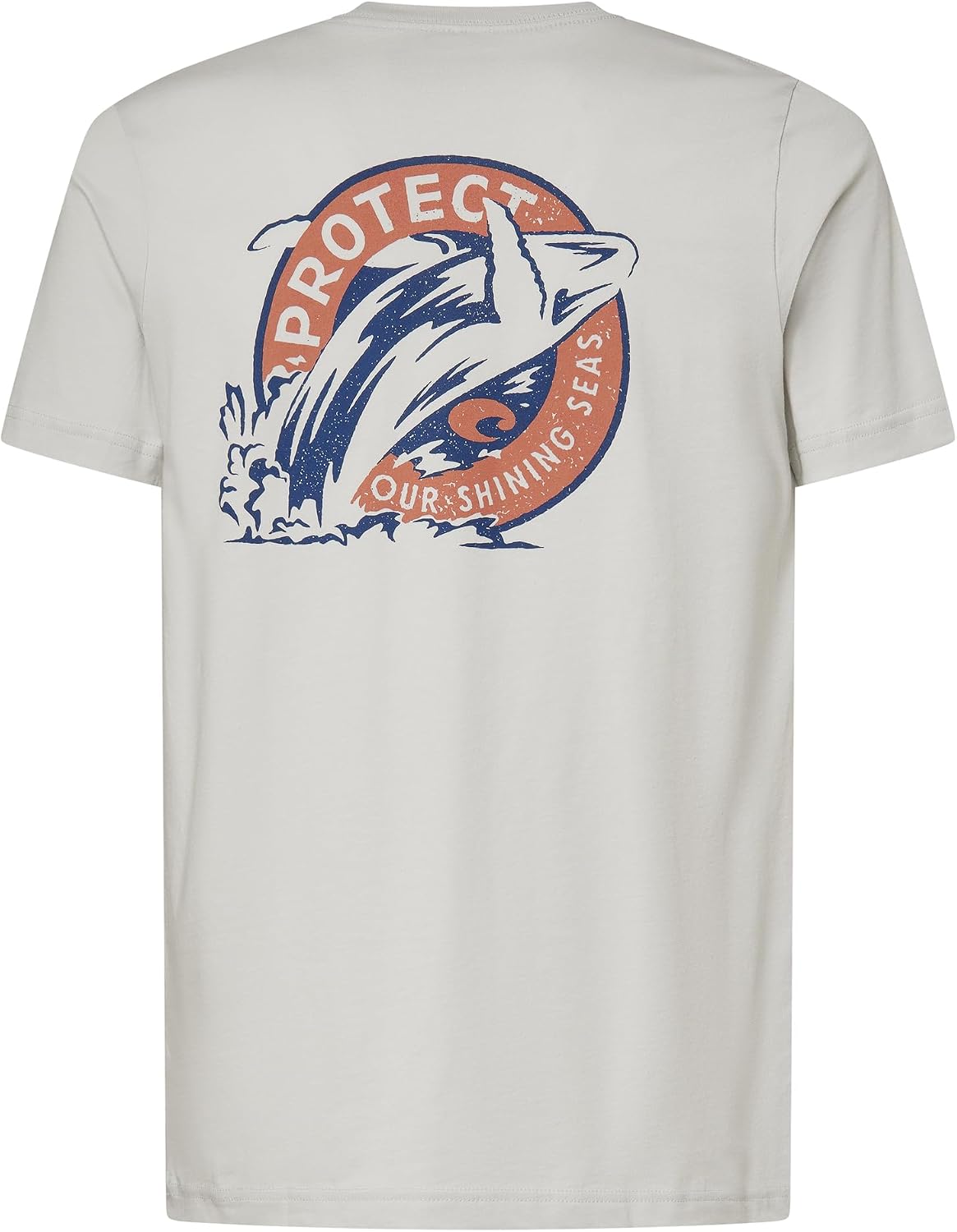 Costa Del Mar Men's Whale Yeah T-Shirt - Silver