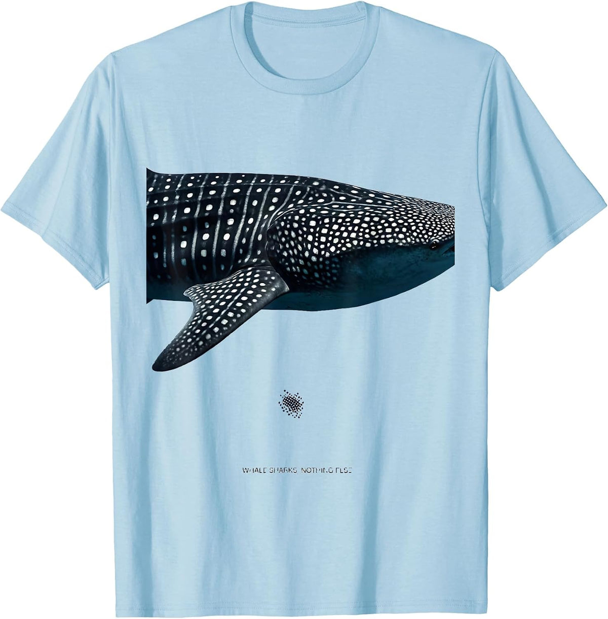 Men's Whale Sharks Nothing Else Animal Skin Pattern Marine T-Shirt - Baby Blue