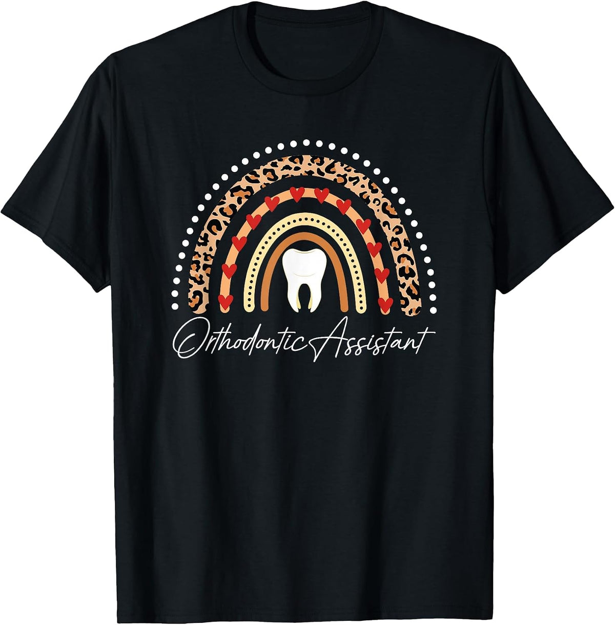 Orthodontic Assistant Dentist Braces T-Shirt - Black