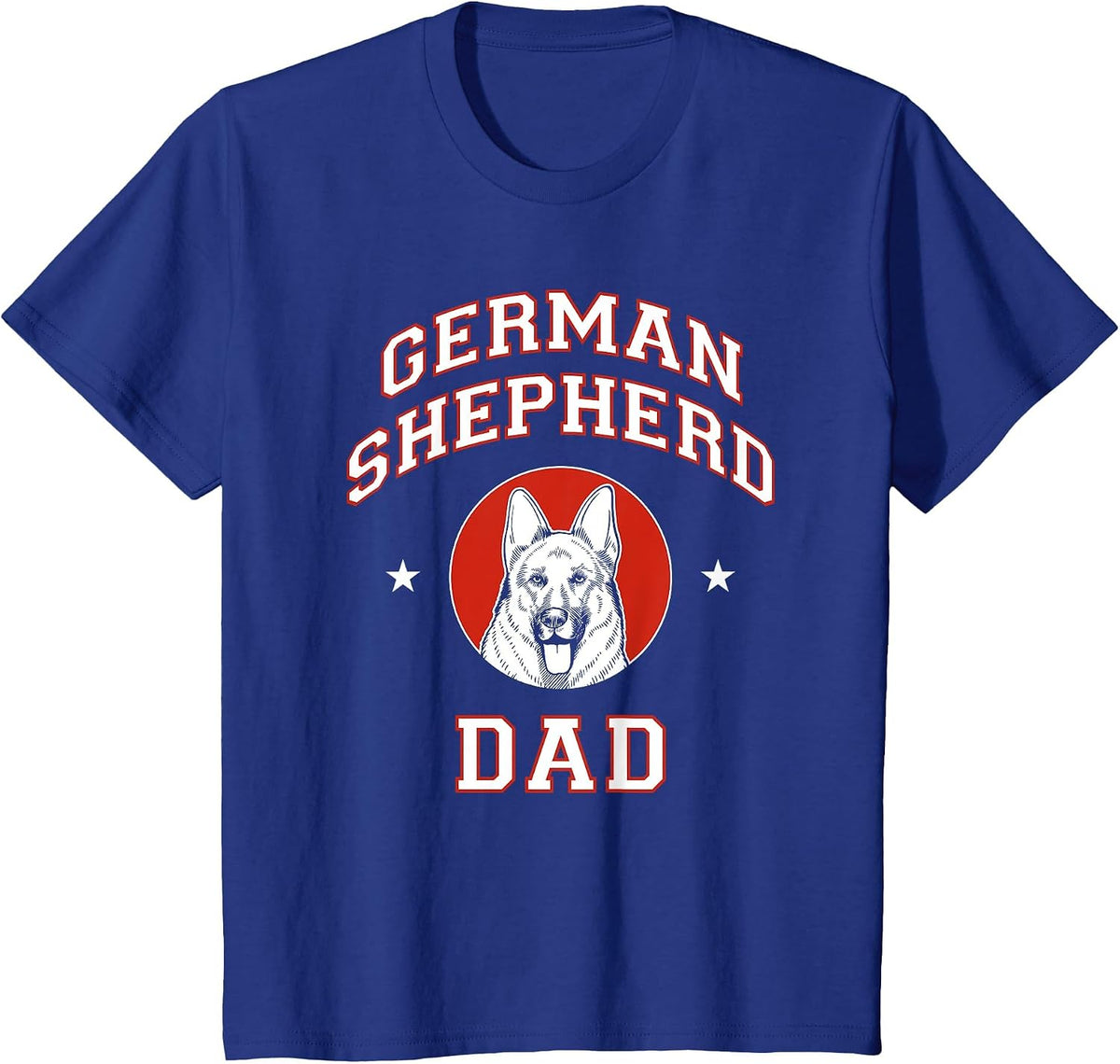 German Shepherd Dad Dog Father T-Shirt - Royal Blue