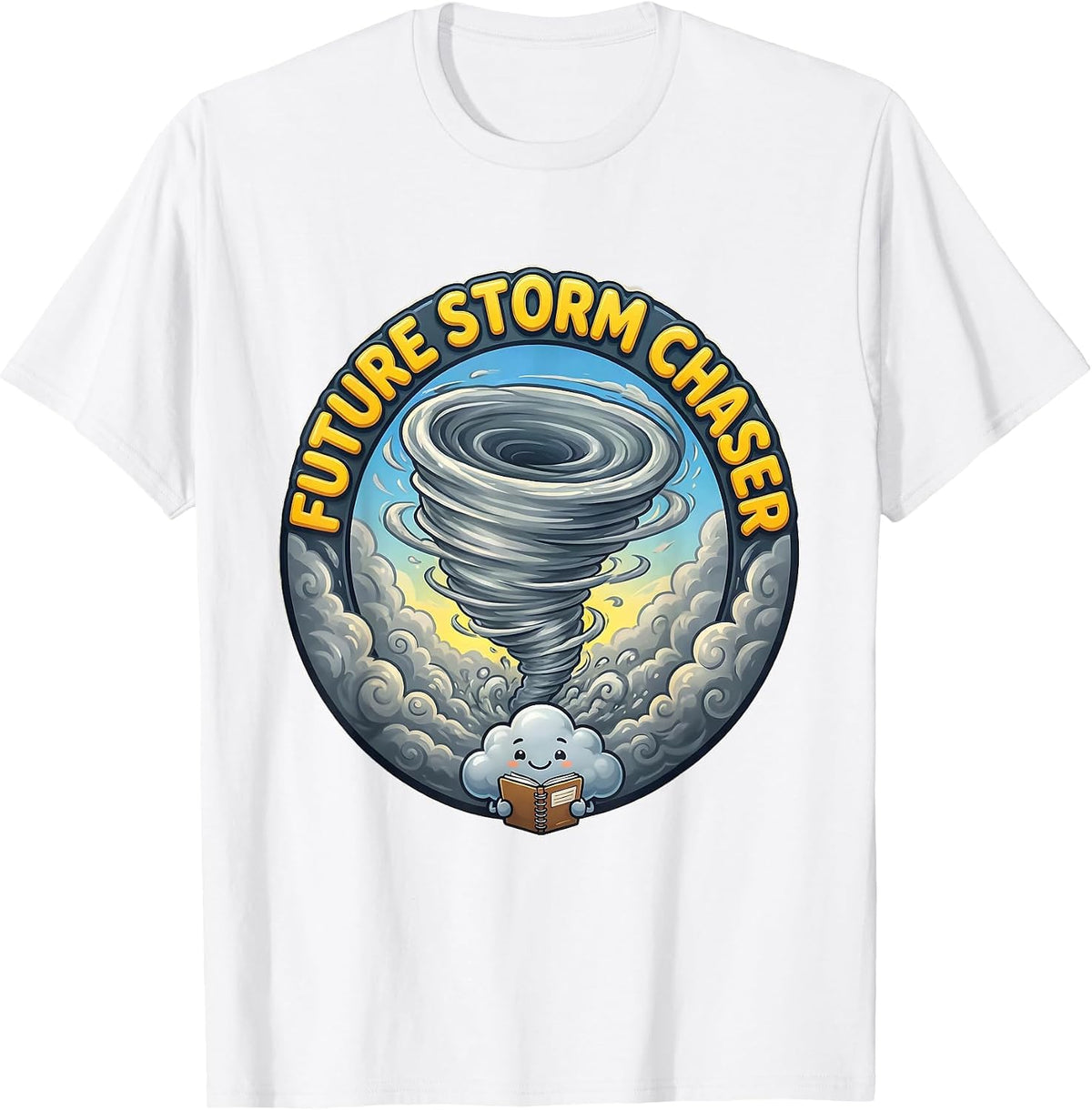 Future Storm Chaser Funny Weather Meteorology Enthusiast T-Shirt - White