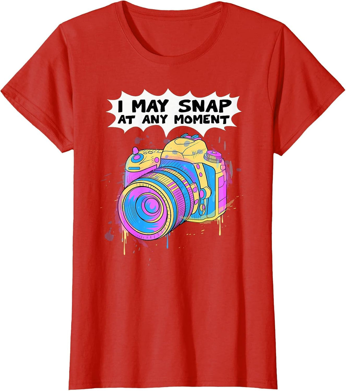 Photographer - Photography Camera T-Shirt - Red