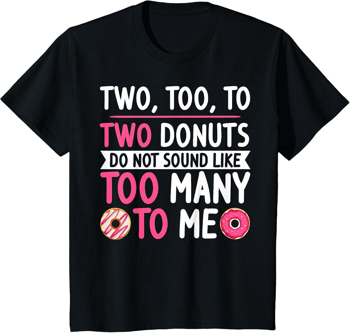 English Teacher Outfit Donut Graphic English Grammar Lessons T-Shirt - Black