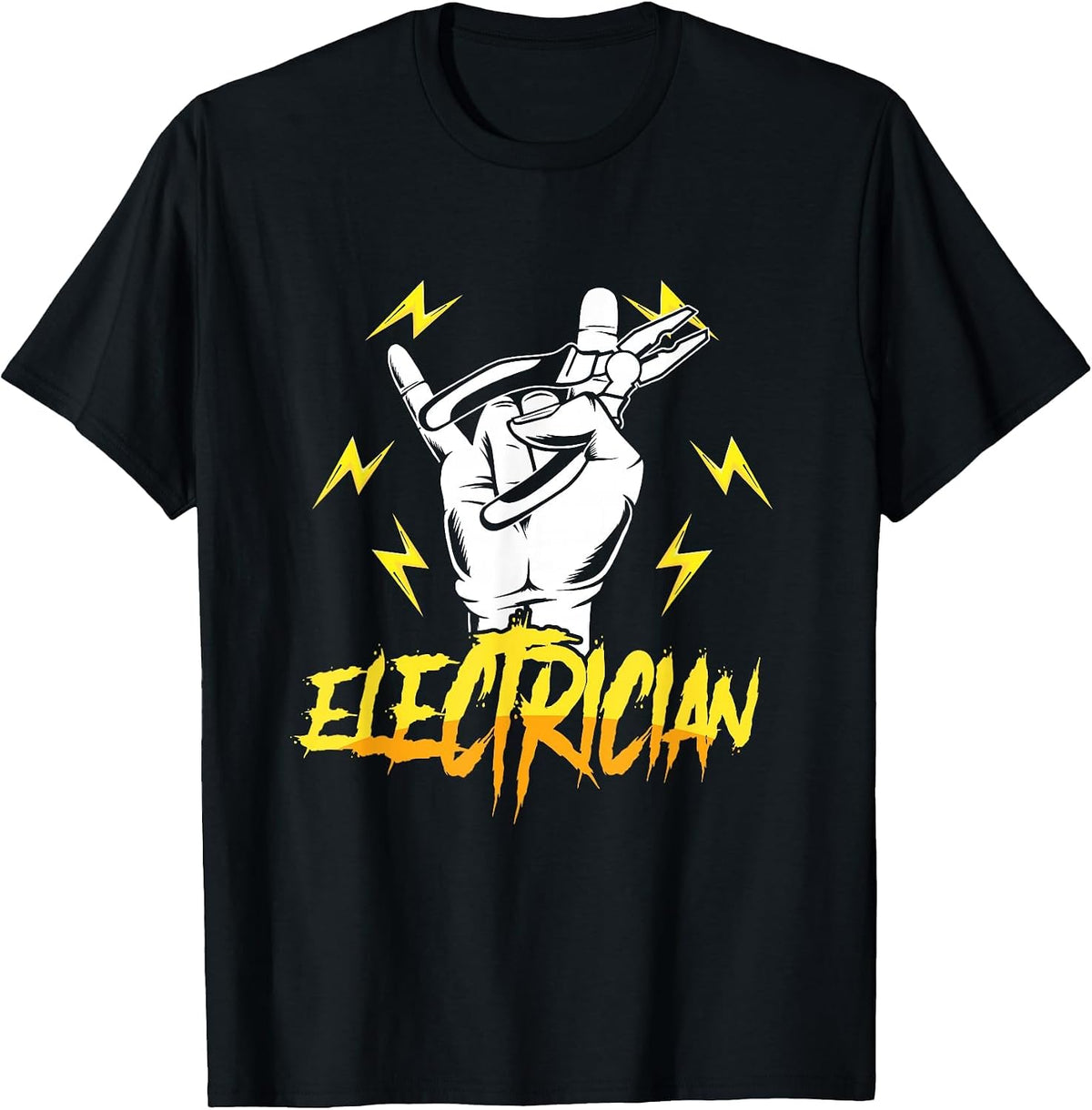 Electrician Electricity Voltage Lineman Craftsman Lineworker T-Shirt - Black