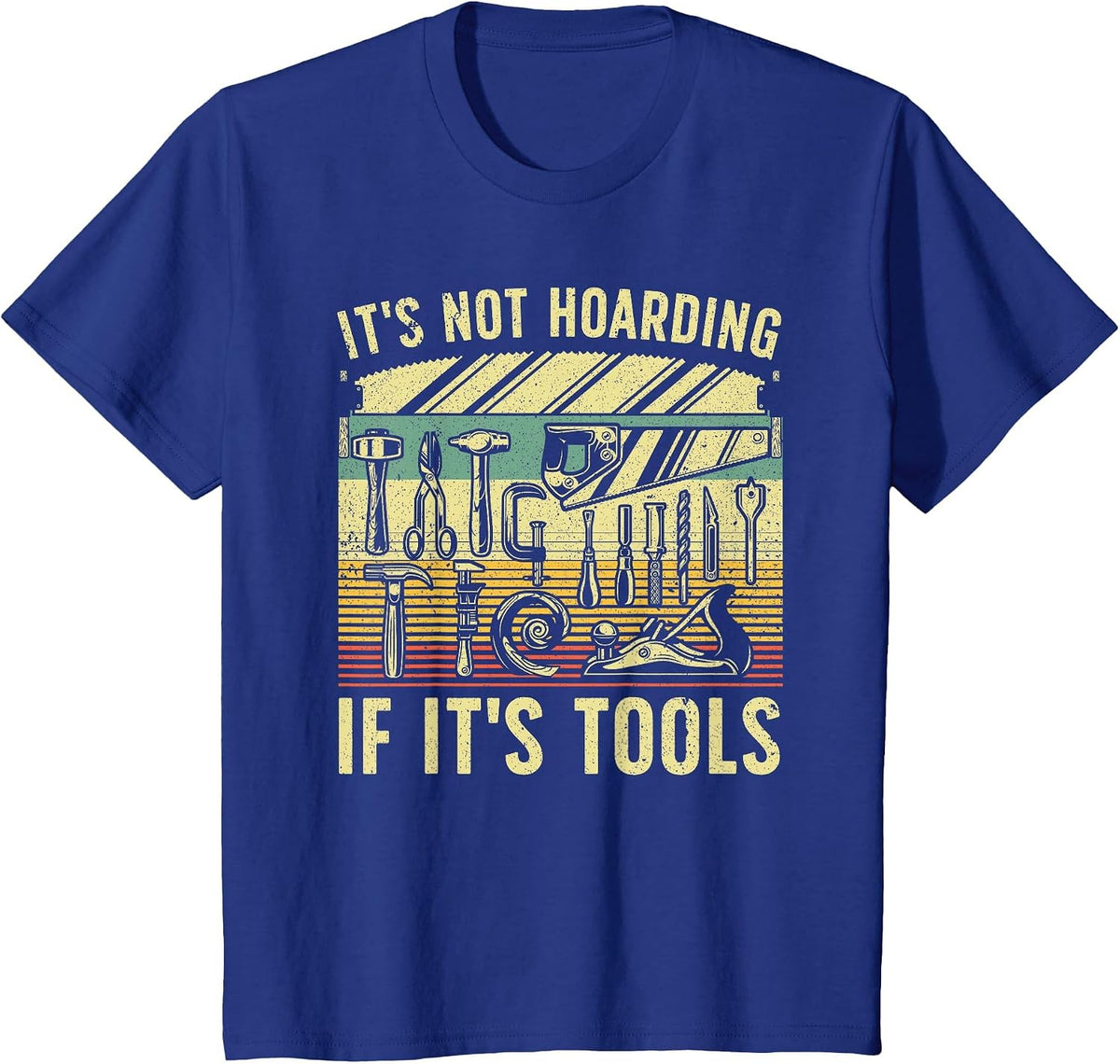 Funny Woodworker Art for Men Carpenter Wood Working Tools T-Shirt - Royal Blue