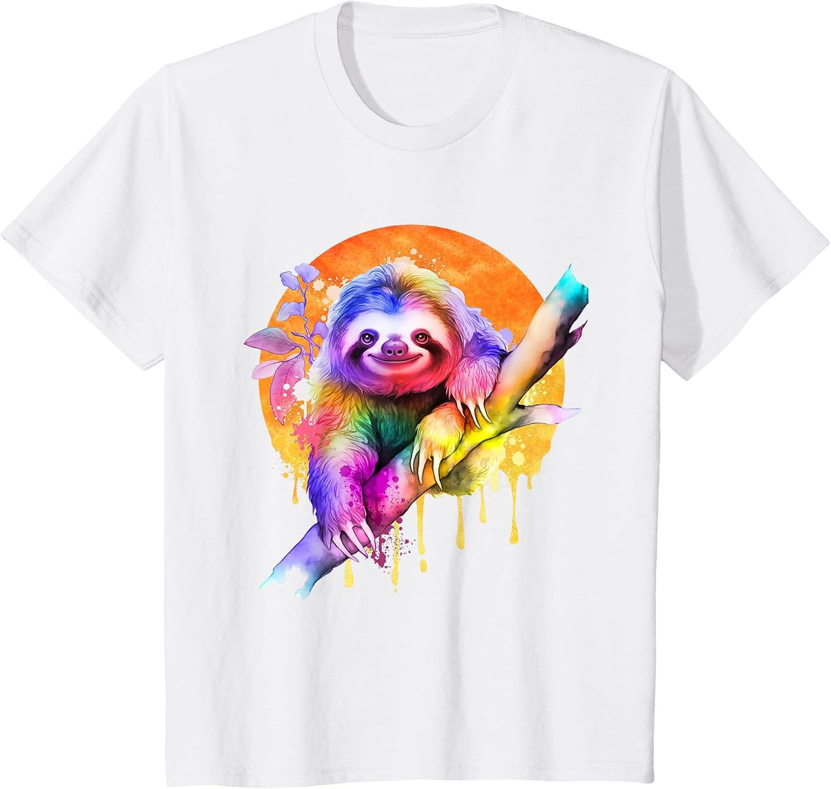 Sloth Graphic - Wildlife Zoo Animal Lovers Zookeeper T-Shirt - White