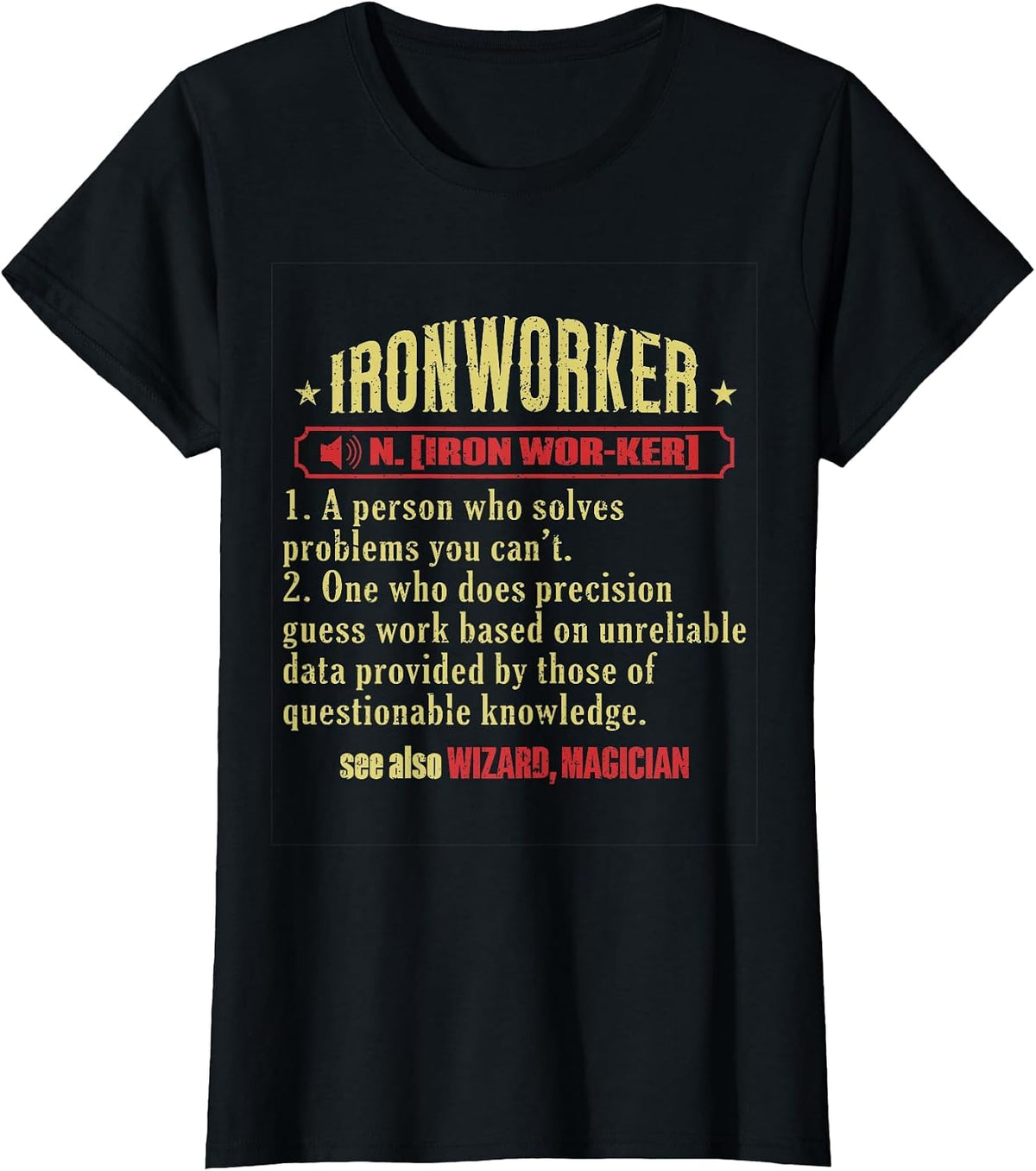 Iron Worker Union Ironworker T-Shirt - Black