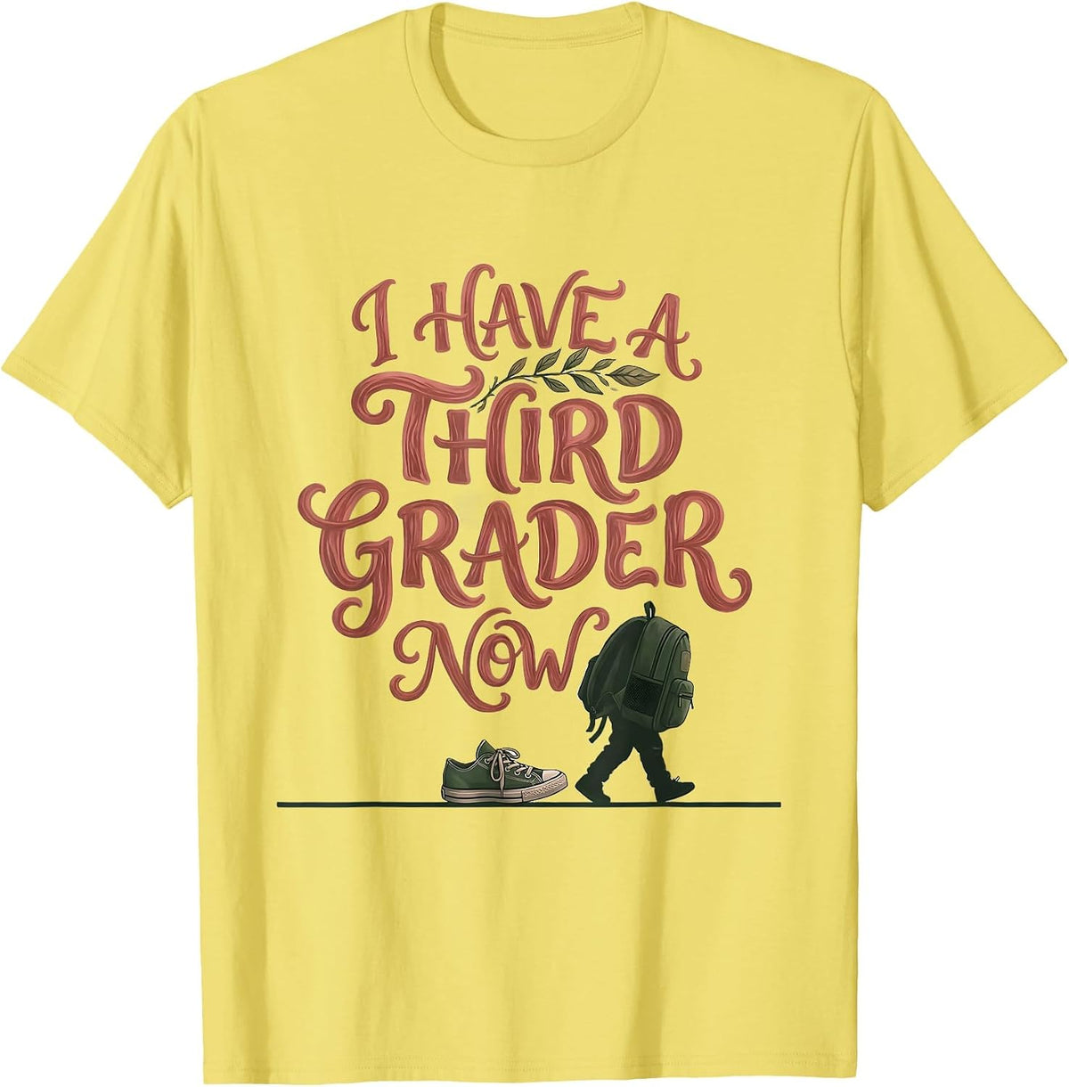 Men's I Have A Third Grader Now Retro Third Grade Back To School T-Shirt - Lemon Yellow