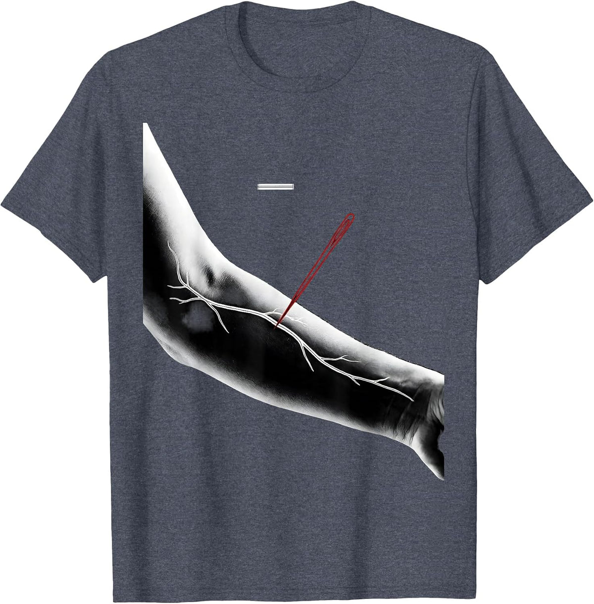 Vein Line Swiss International EMS Paramedic Gift T-Shirt - Heather Blue