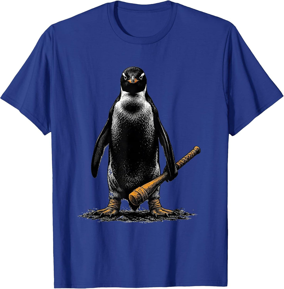 Flight Was Never An Option Tactical Penguin Meme Humor T-Shirt - Royal Blue