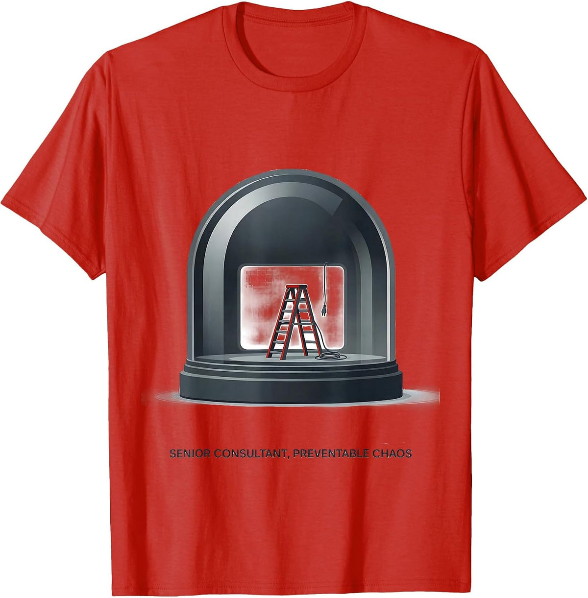 Men's Senior Consultant Preventable Chaos Funny Paramedic EMT Gift T-Shirt - Red