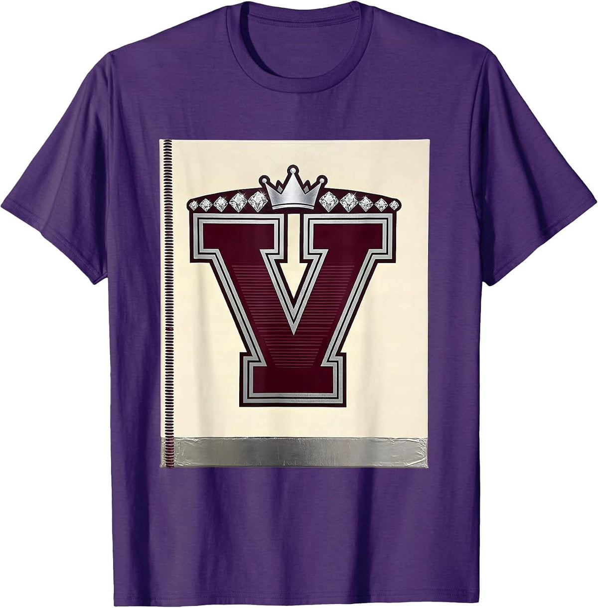 Volleyball Mom Clothesline Jersey Graphic T-Shirt - Purple