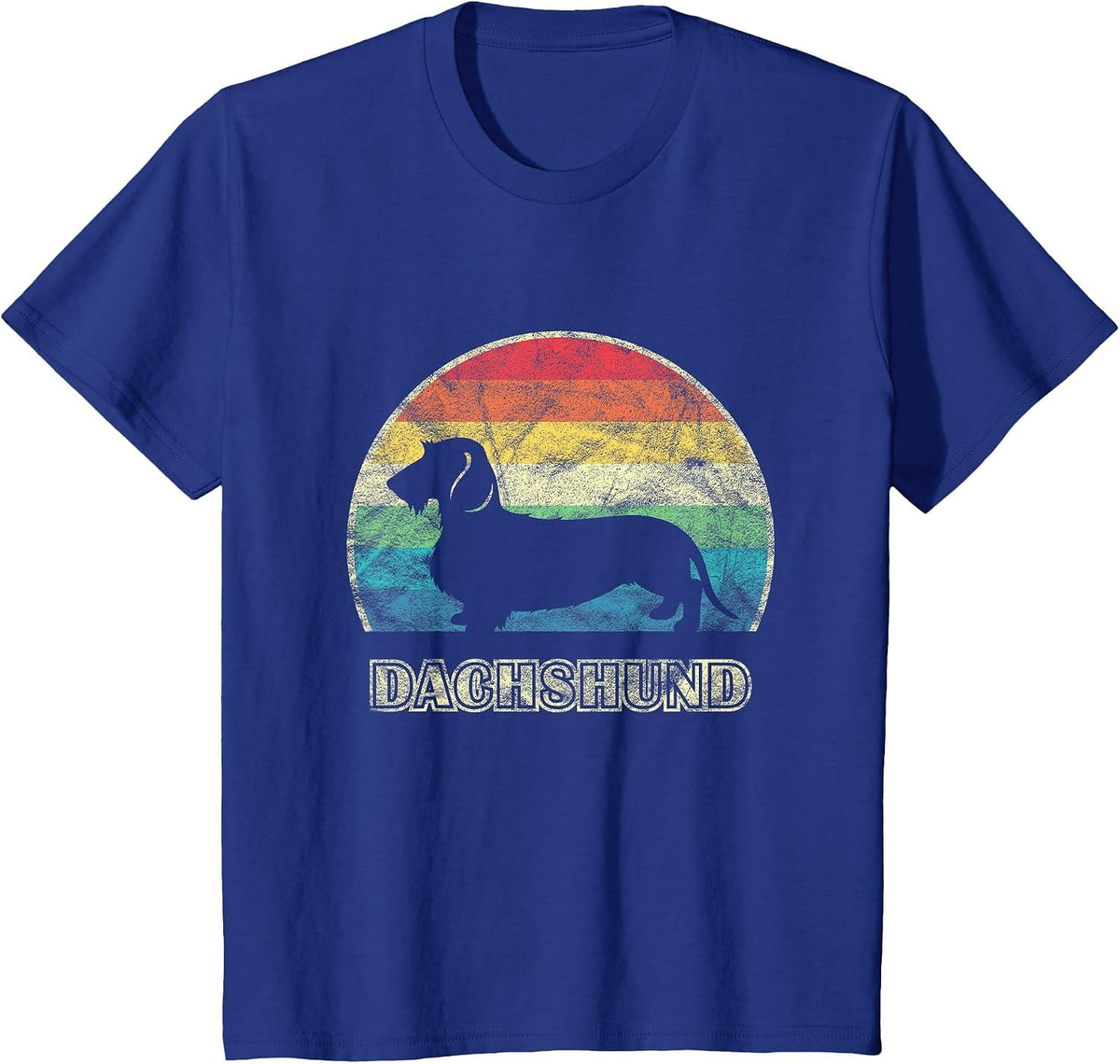 Vintage Wirehaired Dachshund T-Shirt - Royal Blue