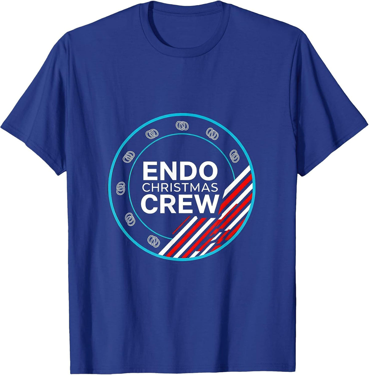 Men's Endo Christmas Crew Gastroenterology Nurse Endoscopy Tech T-Shirt - Royal Blue