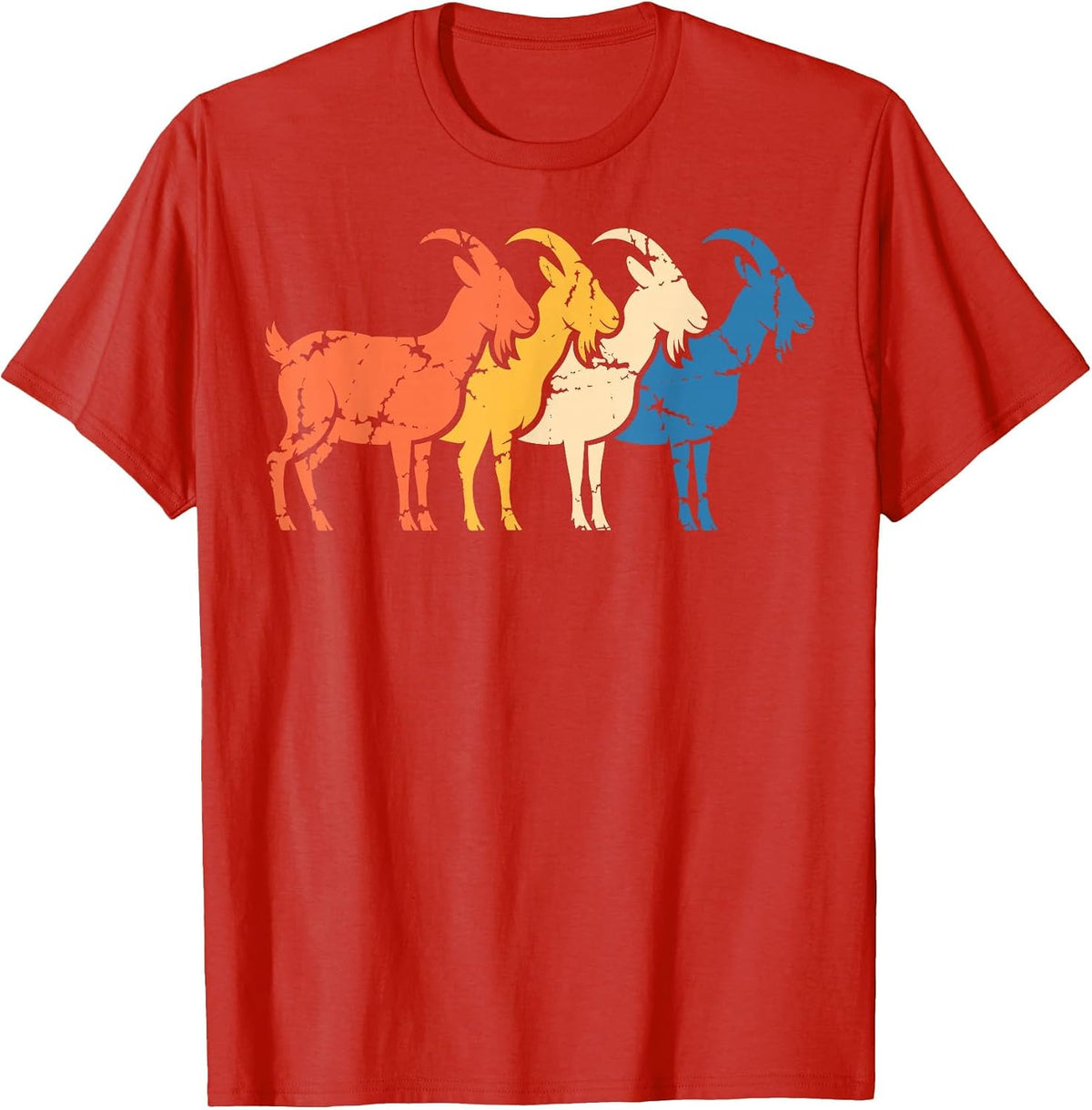 Goat Farmer Funny Goat T-Shirt - Red