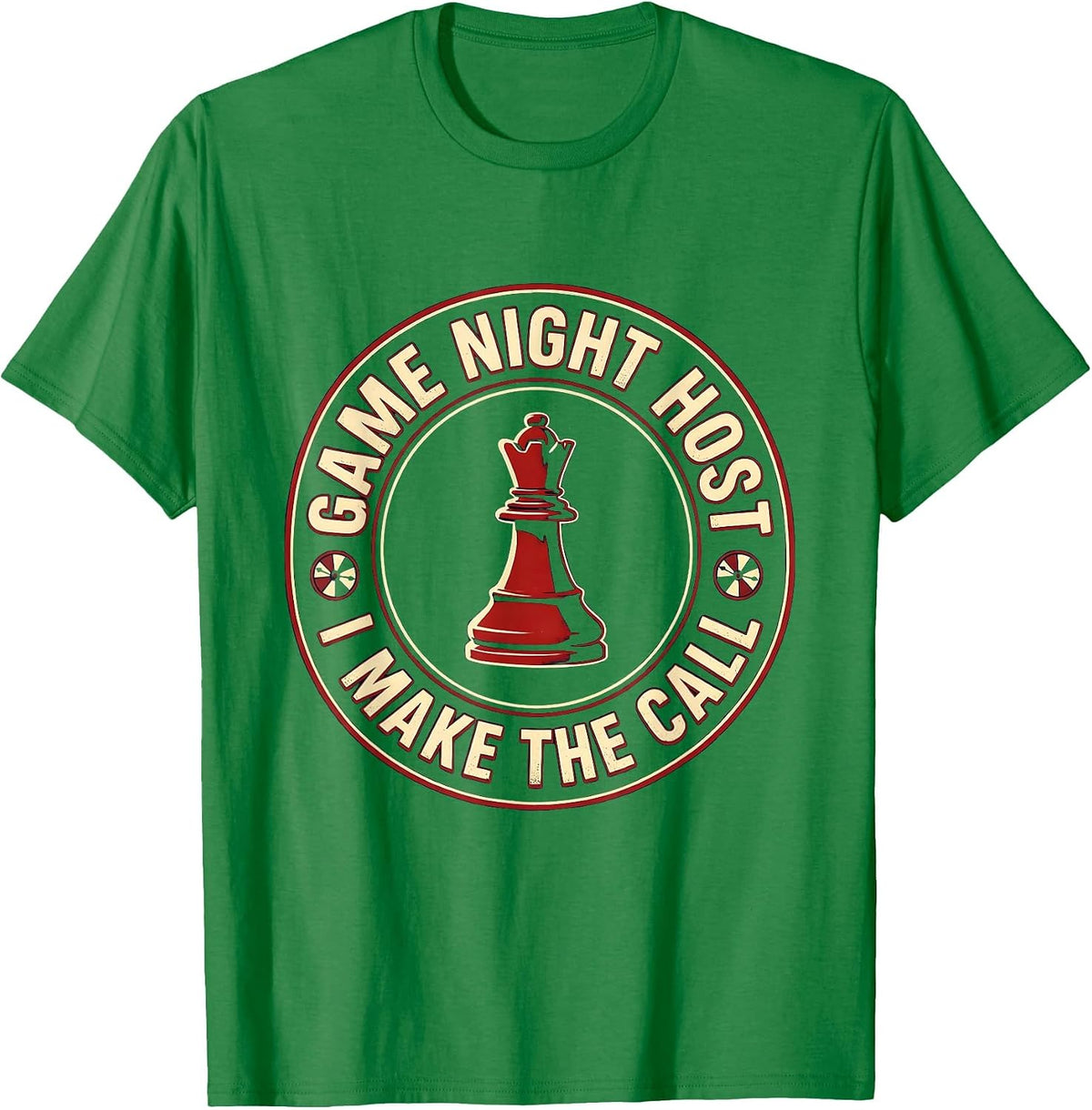 Men's Game Night Host I Make The Call Funny Board Games Trivia T-Shirt - Kelly Green
