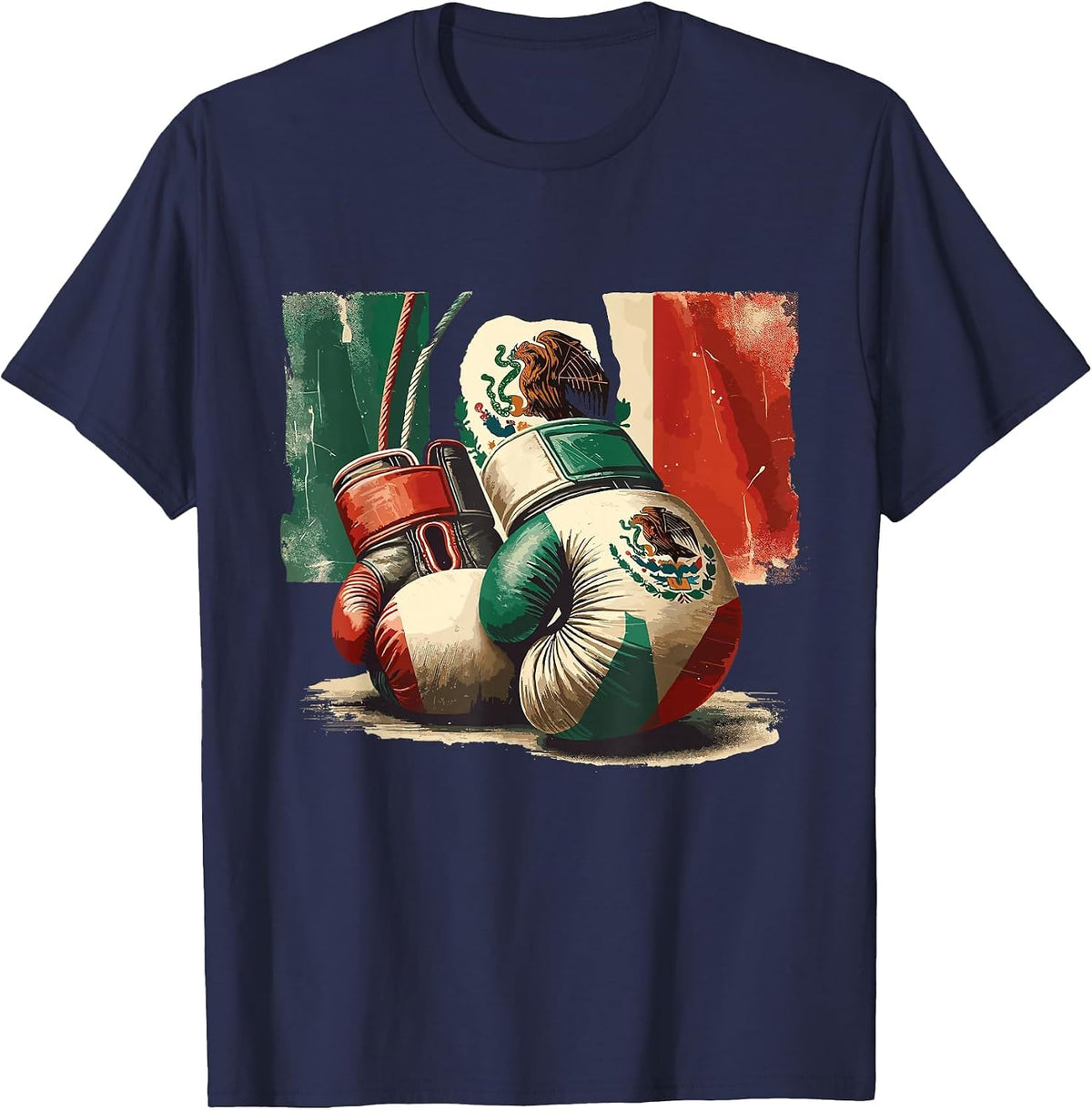 Boxing Mexico T-Shirt - Navy Blue