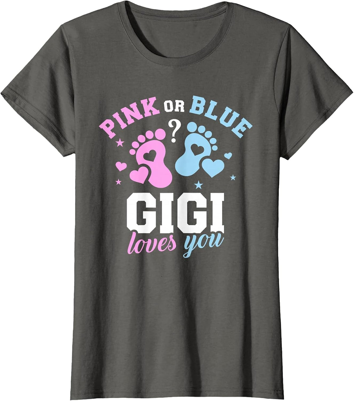 Gender Reveal Gigi T-Shirt - Asphalt Grey