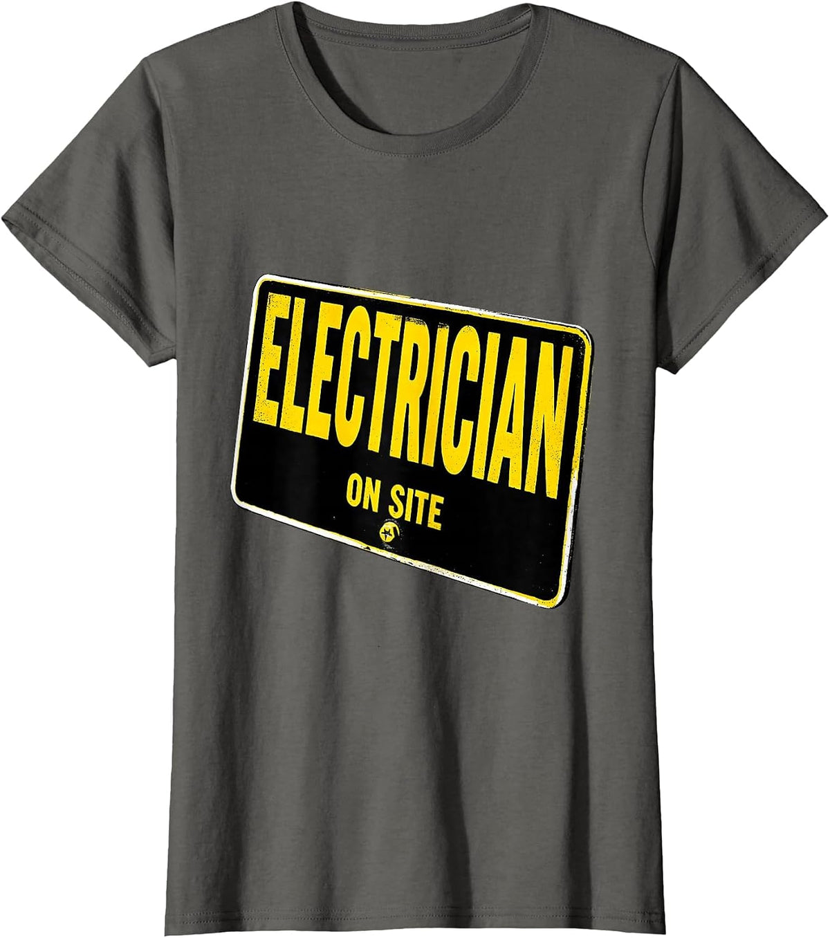 Women's Electrician On Site Maintenance Technician Skilled Worker T-Shirt - Asphalt Grey
