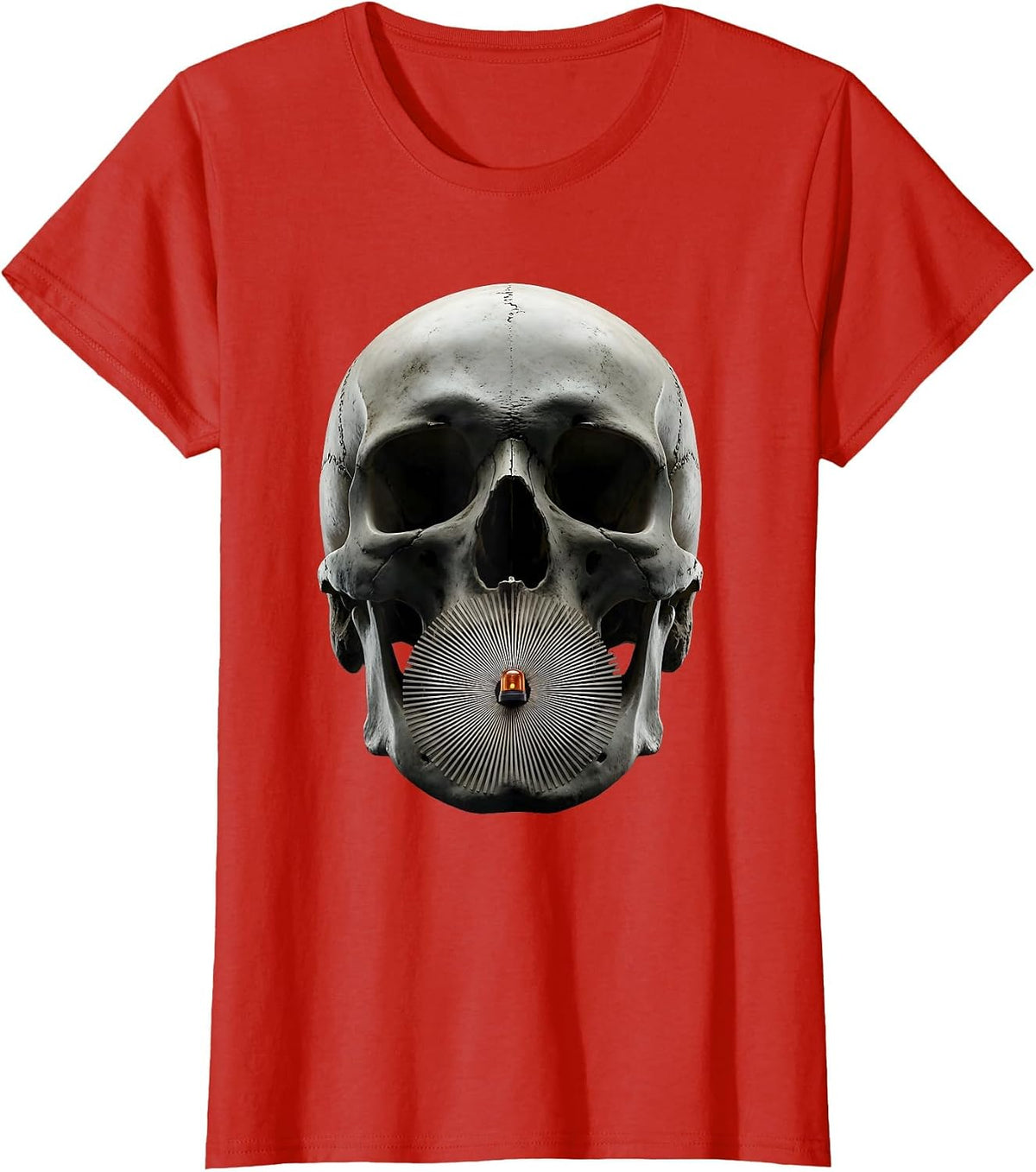 Responder Helmet Noise Halo Funny First Responder Gift T-Shirt - Red