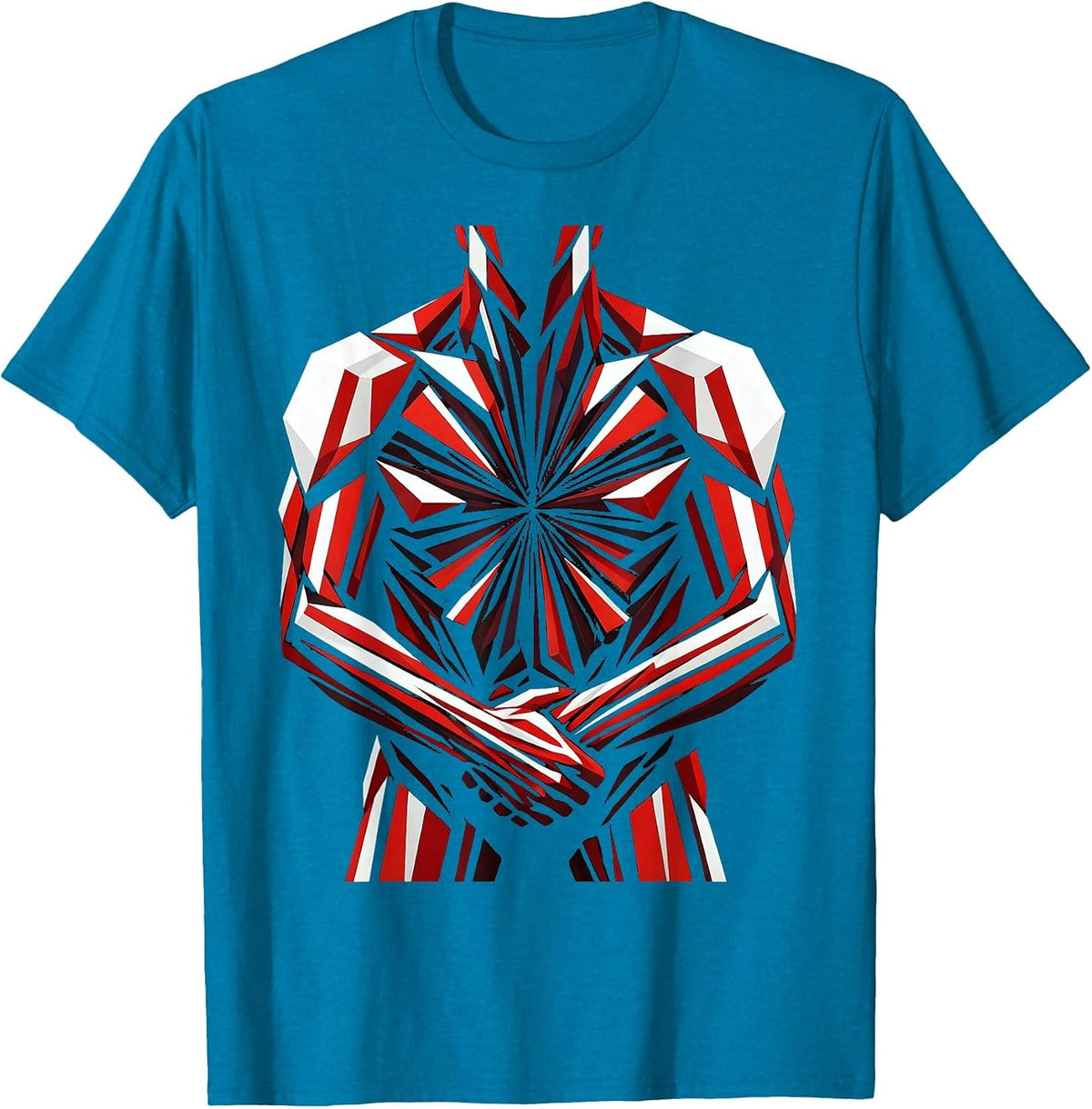 Rugby Forwards Pack Binding Dark Illustration T-Shirt - Sapphire Blue